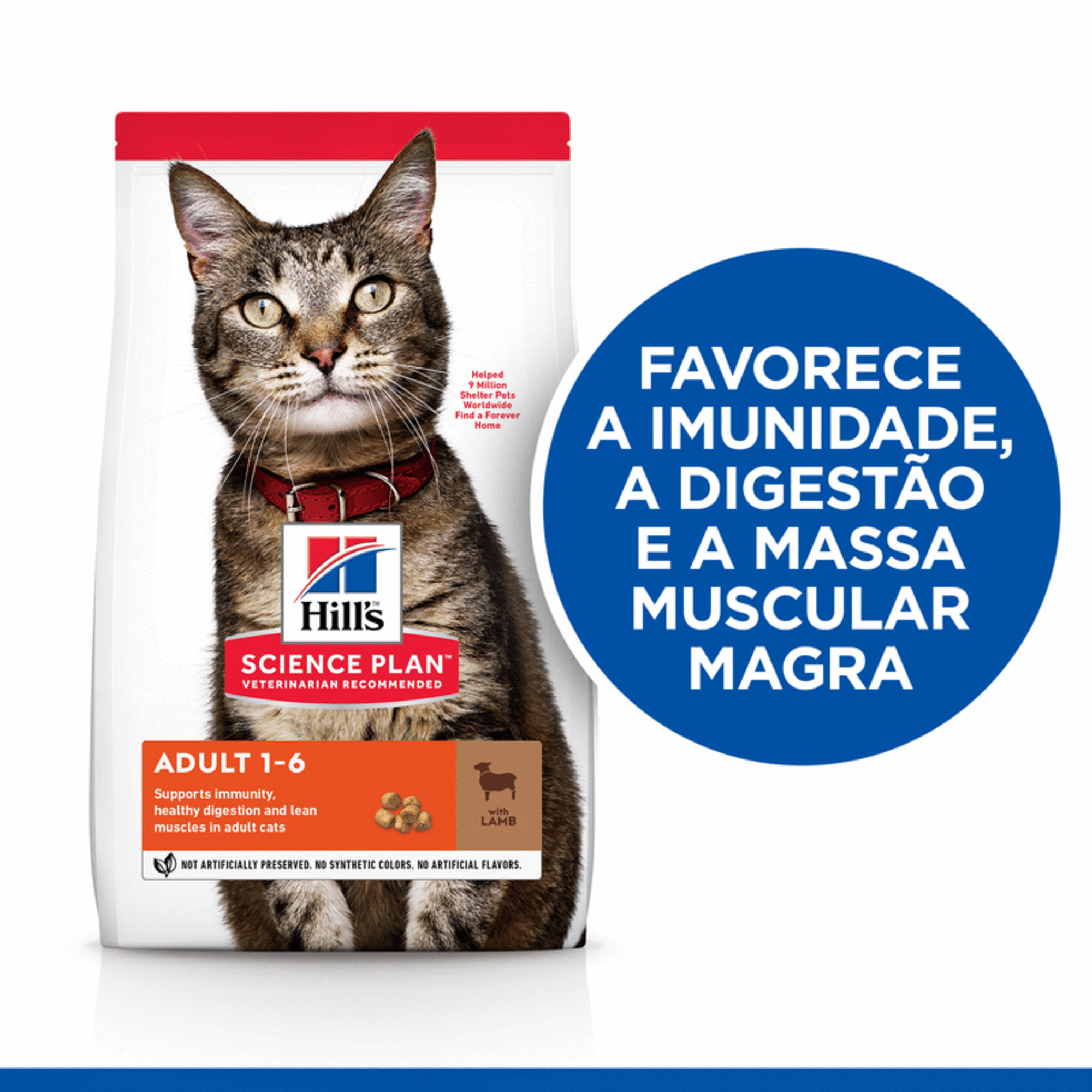 Ração para Gato Adulto Science Plan Borrego e Arroz