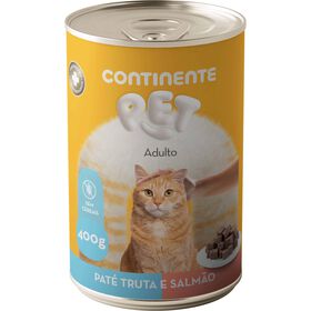Comida Húmida para Gato Adulto Sem Cereais Paté Truta e Salmão