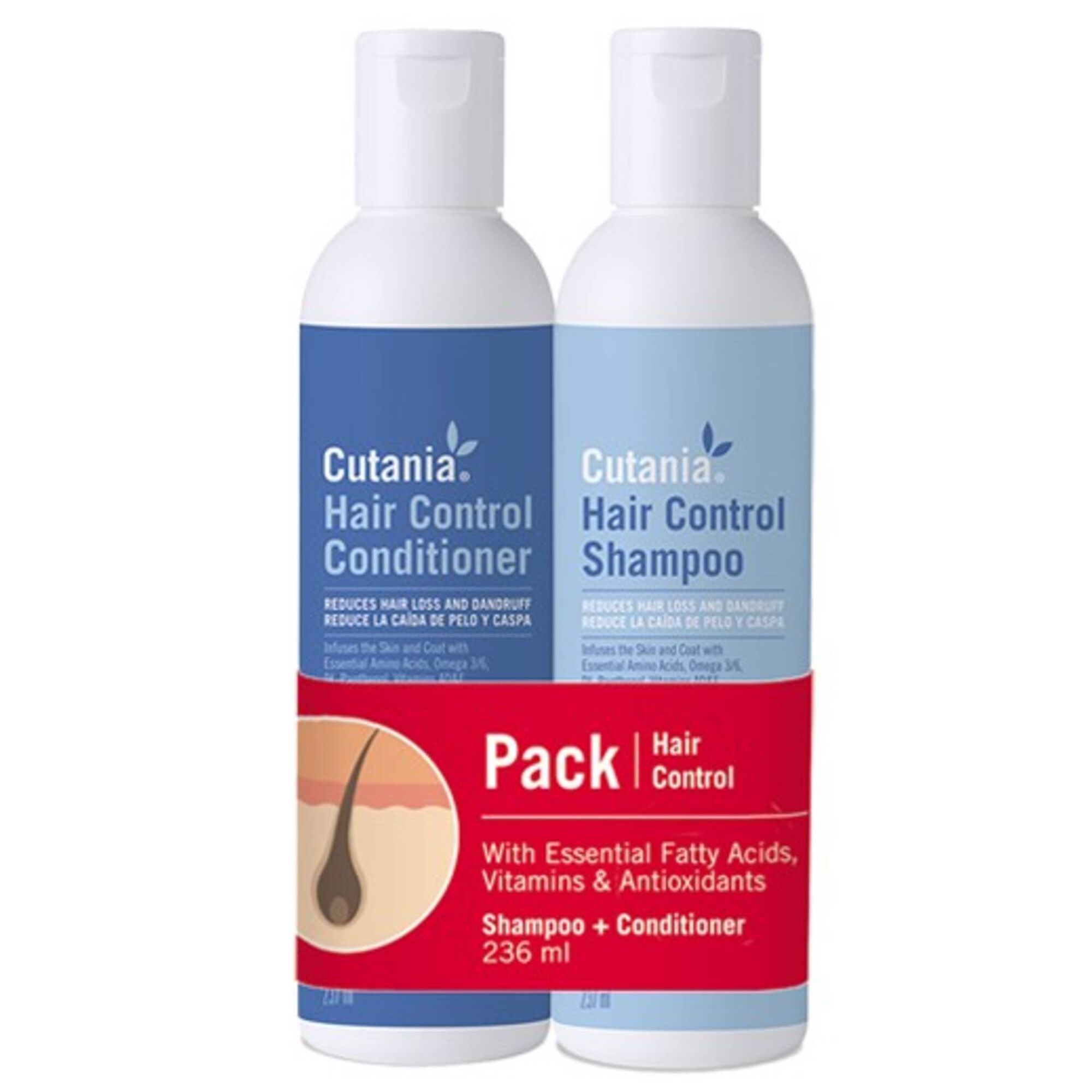 Cutania Hair Control Pack Champô + Condicionador