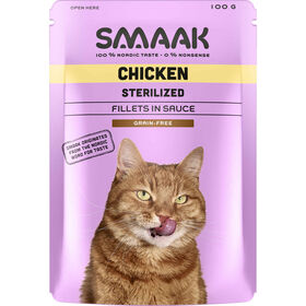 Comida Húmida para Gato Adulto Esterilizado Sem Cereais Frango Saquetas