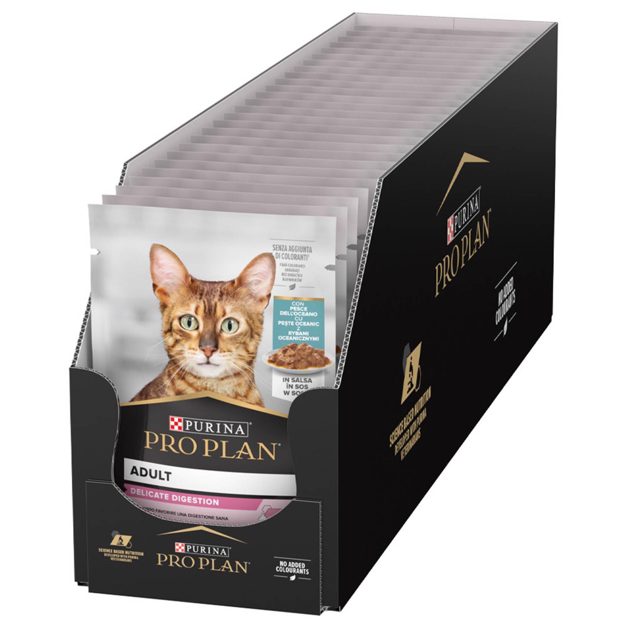 Caixa de Comida Húmida para Gato Delicate Peixe do Oceano