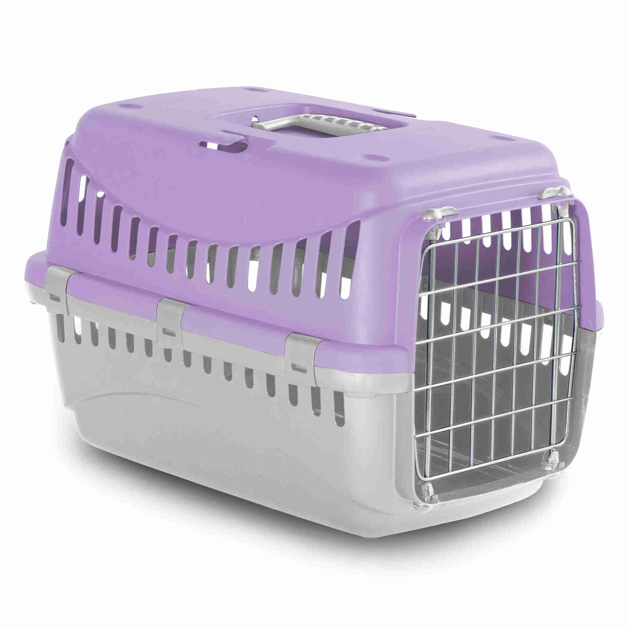 Transportadora Gipsy Porta Metal Lil&aacute;s 46x31x32 cm