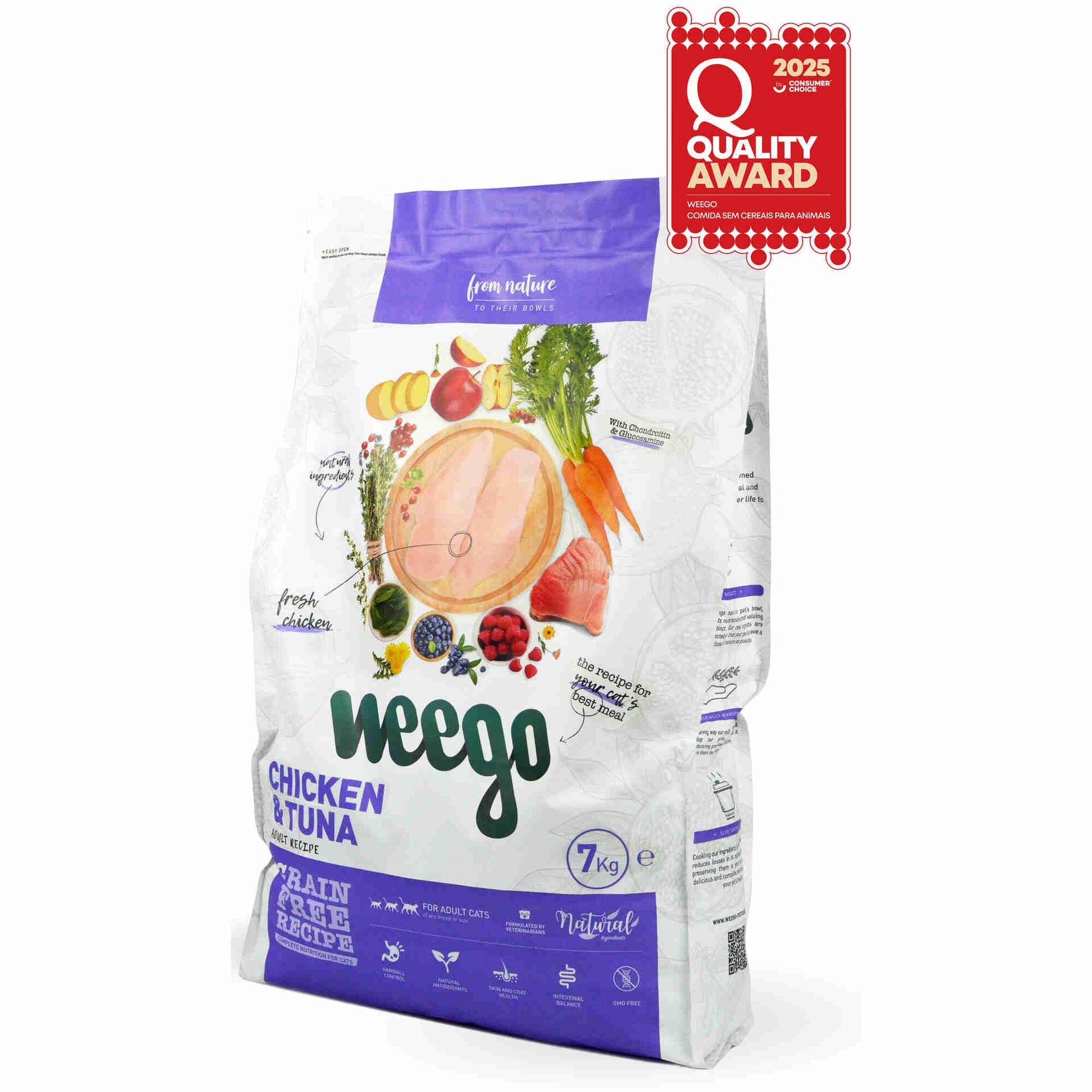 Ração para Gato Adulto Frango e Atum