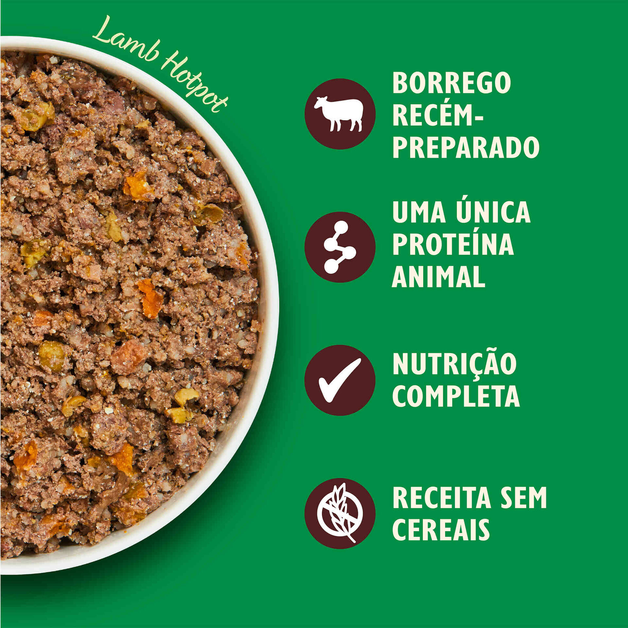 Comida Húmida para Cão Adulto Borrego