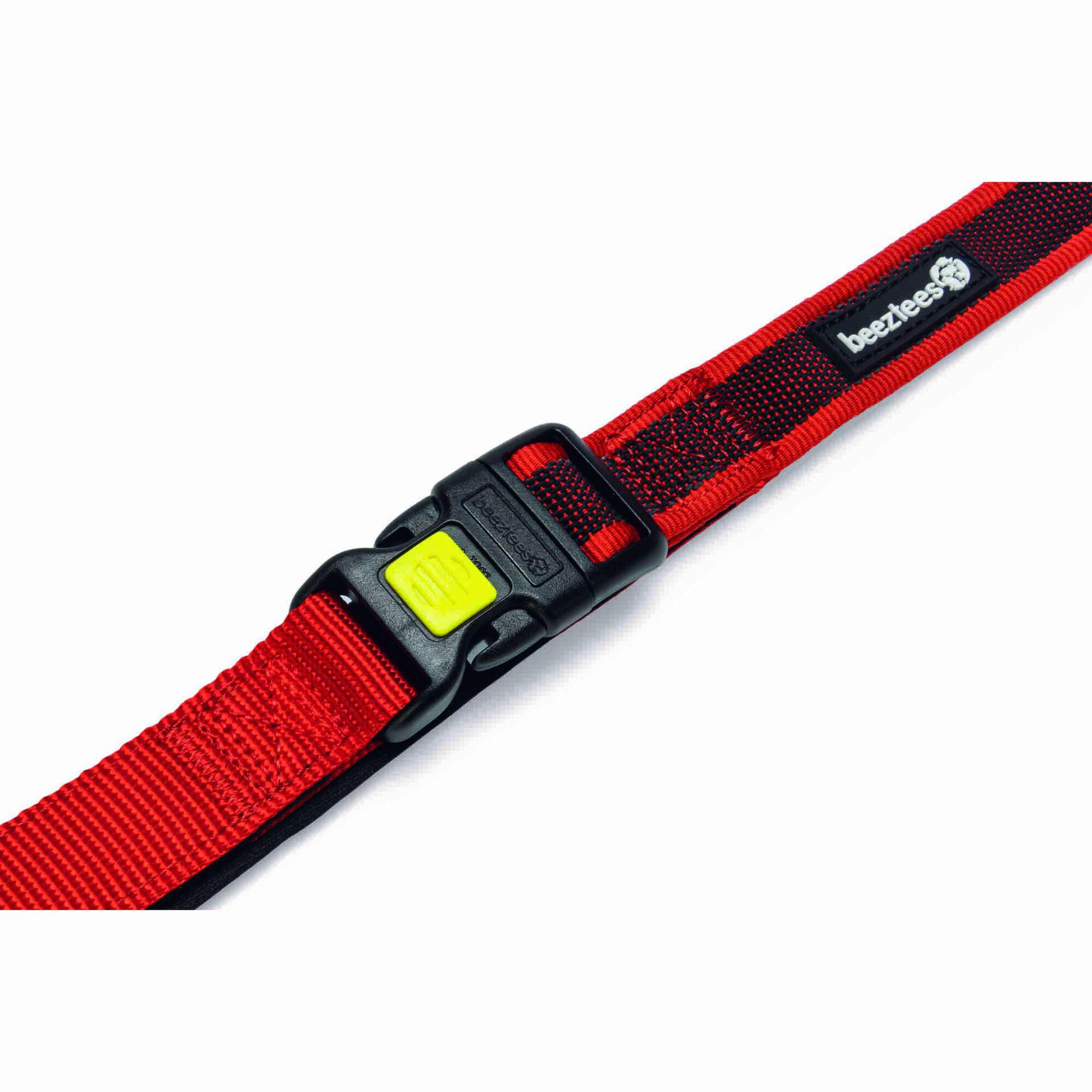 Trela para Cão Treino Nylon Vermelha