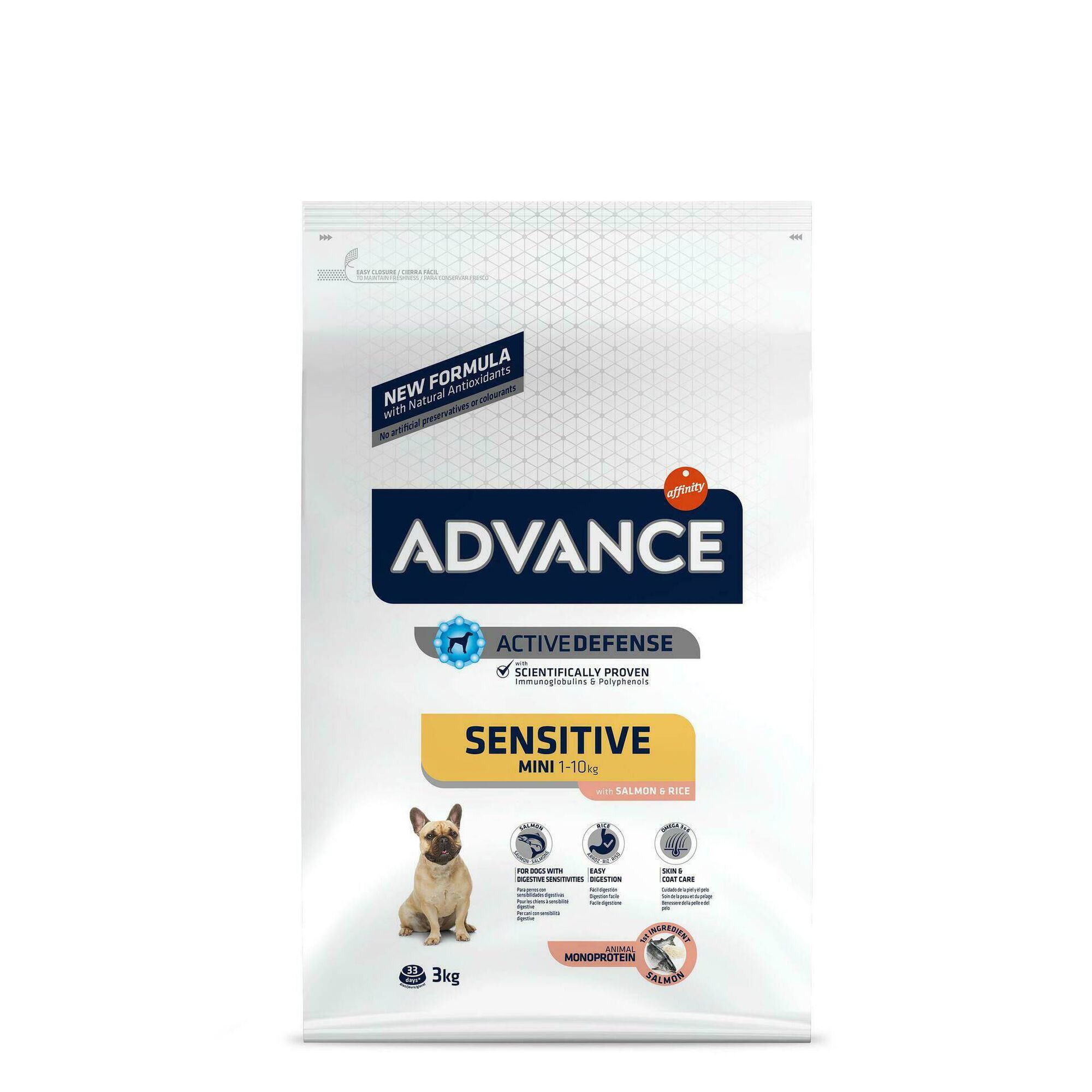 Ração para Cão Adulto Mini Sensitive Salmão e Arroz