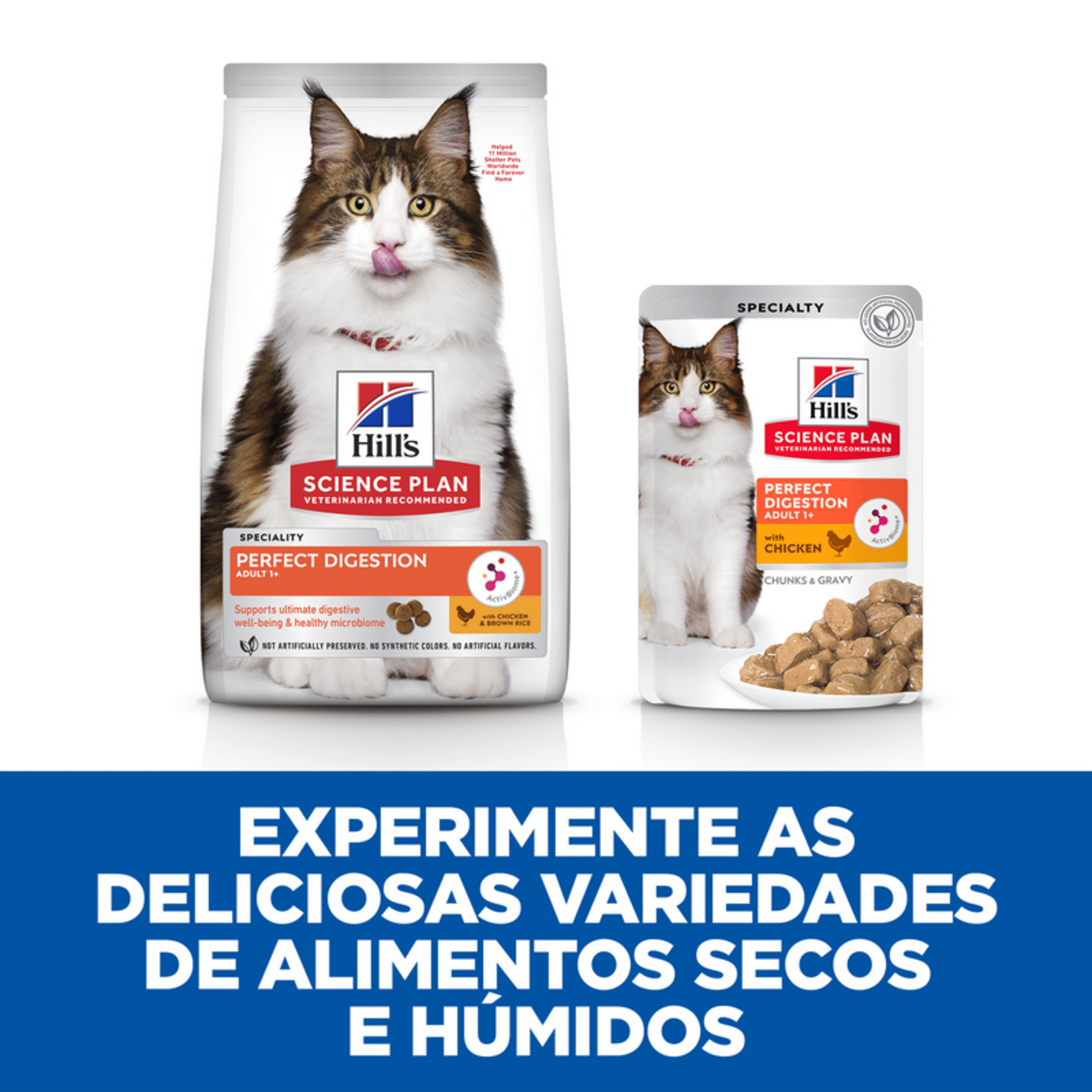 Ração para Gato Adulto Science Plan Perfect Digestion Frango