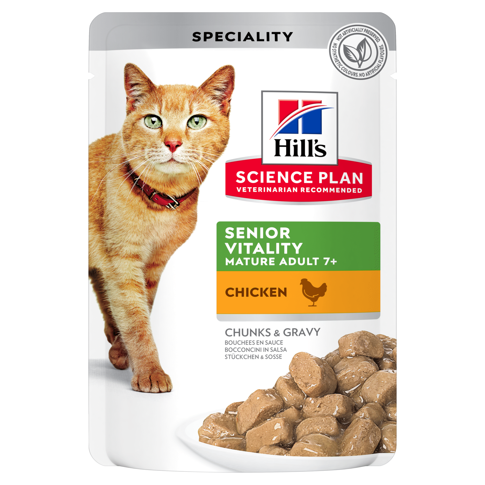 Ração para Gato Adulto Science Plan Vitality 7+ Frango