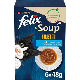 Comida Húmida para Gato Soup Filetti Seleção Peixe Comida Húmida para Gato Soup Filetti Seleção Peixe