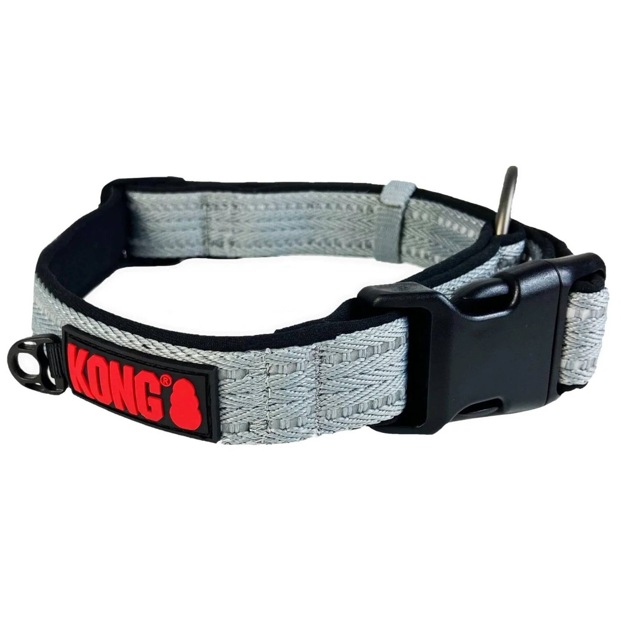 Coleira para Cão Nylon Cinza