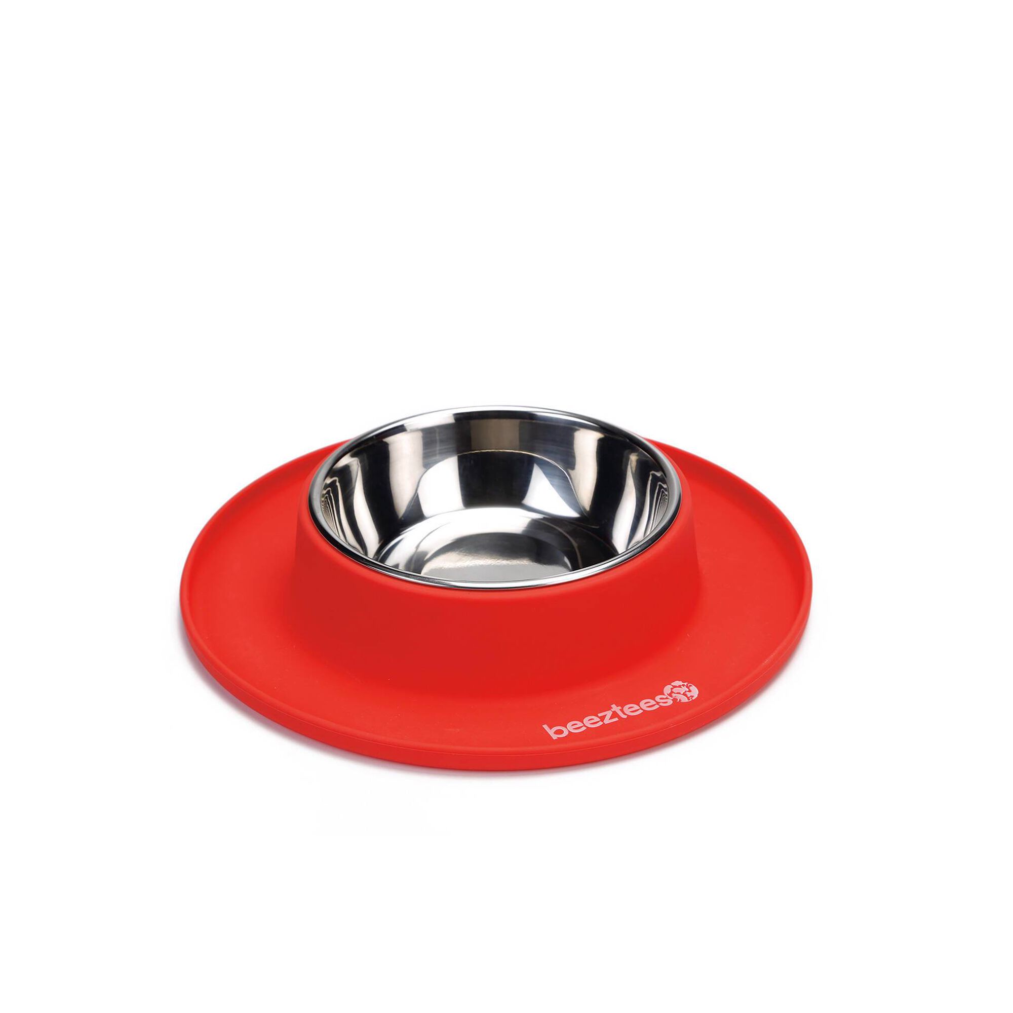 Comedouro para Cão com Rebordo Vermelho