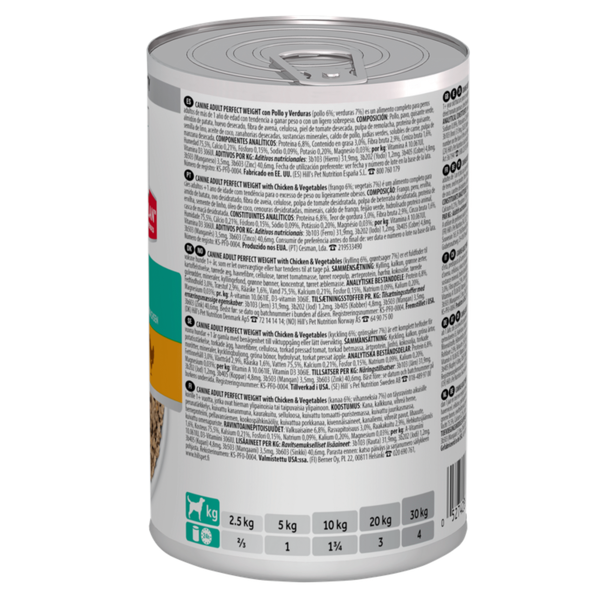 Comida Húmida para Cão Adulto Science Plan Perfect Weight Frango