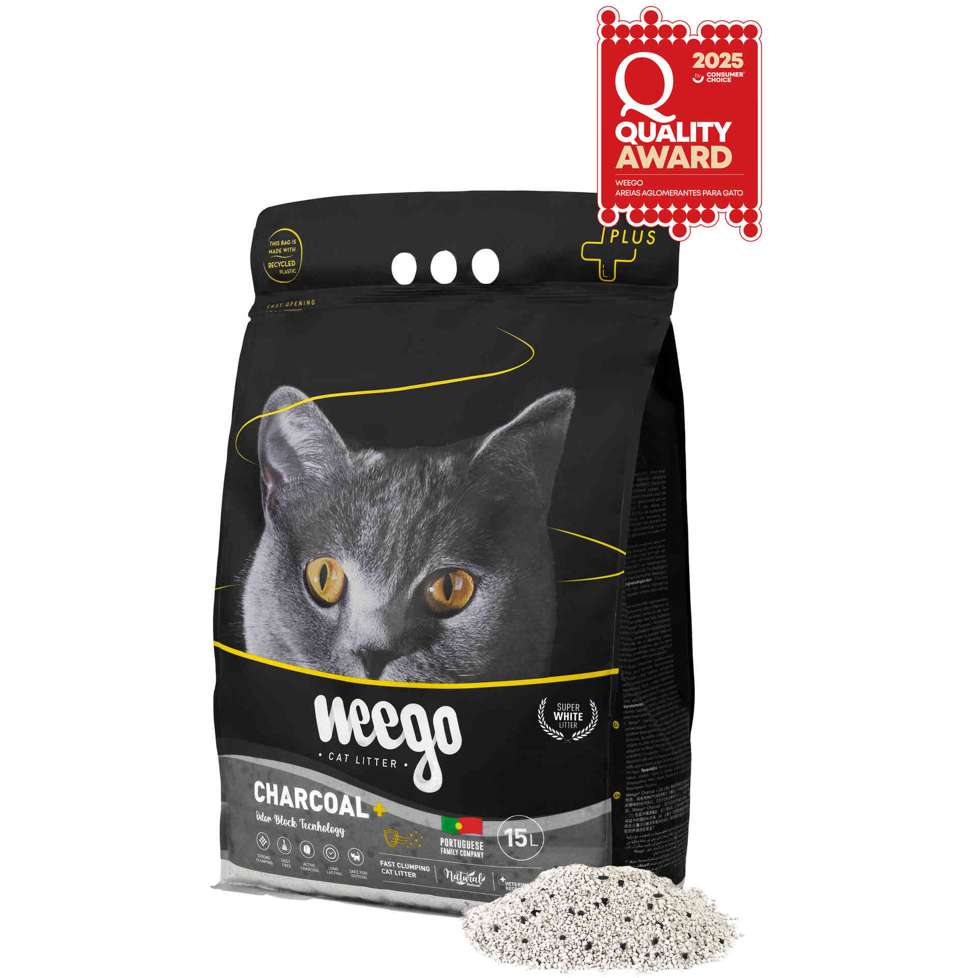 Areia Aglomerante Active Charcoal Plus