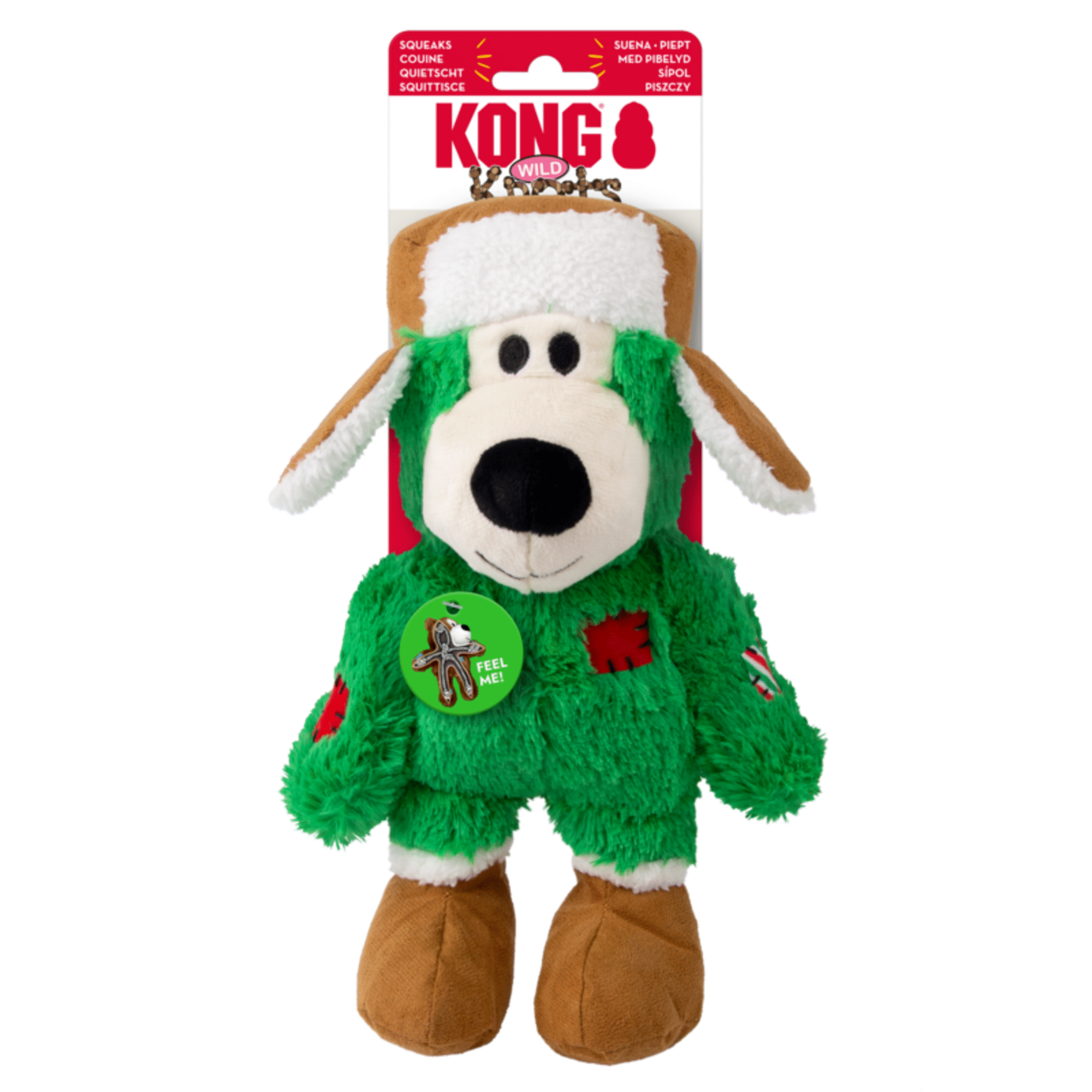 Brinquedo para C&atilde;o Urso Verde Natal M/L