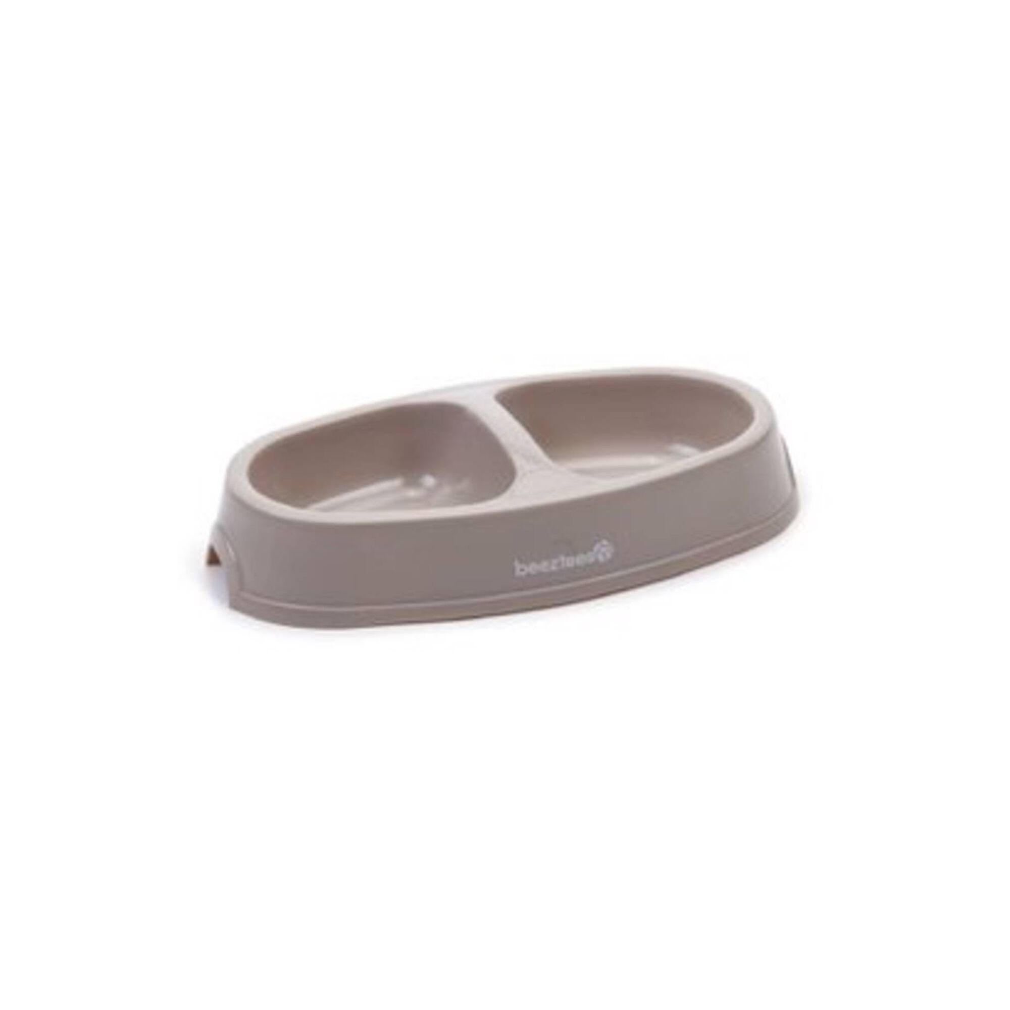 Comedouro e Bebedouro Duplo Bege Beeztees