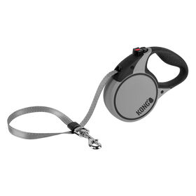 Trela para C&atilde;o Terrain Cinza M Kong