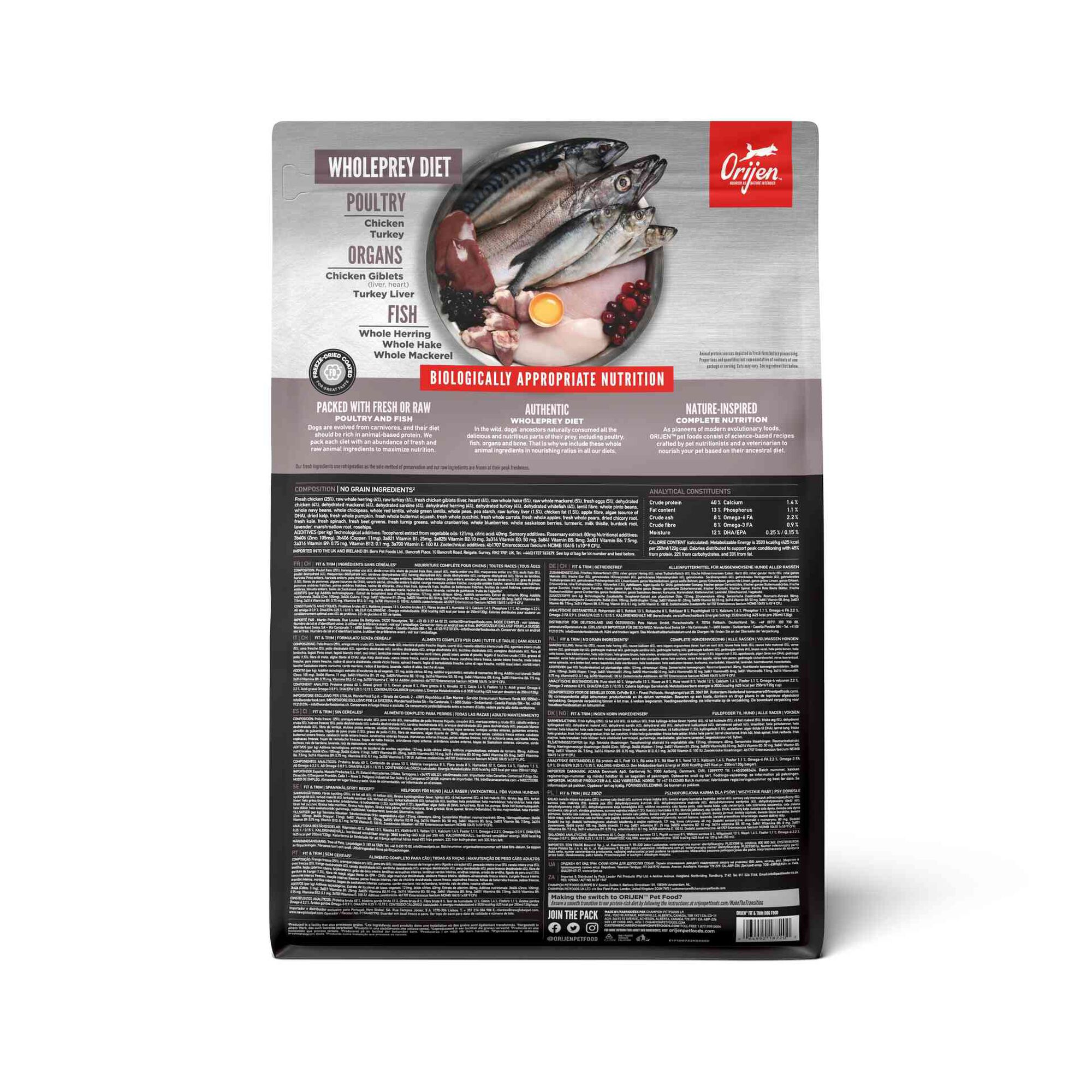 Ração para Cão Adulto Fit e Trim