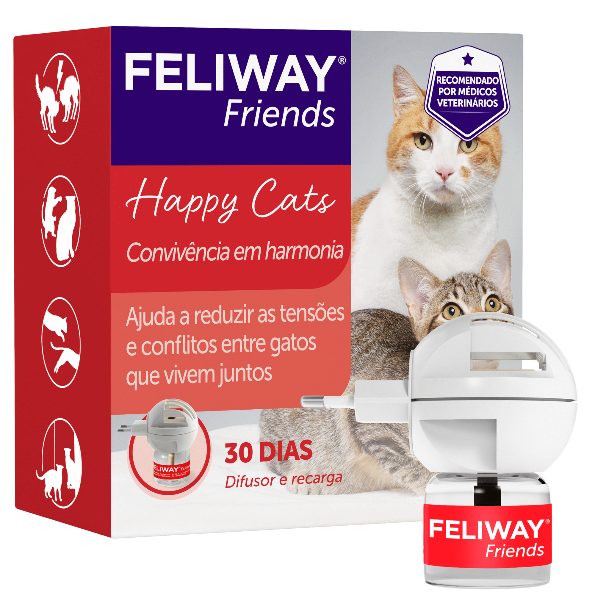 Difusor e Recarga Feliway Friends para Gato 48 ml Ceva