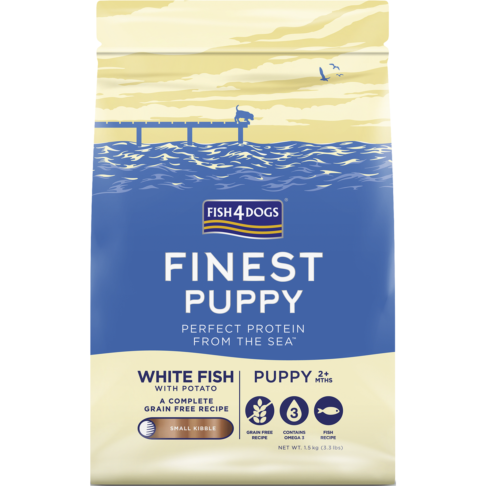 Ração para Cão Júnior Peixe Branco com Batata