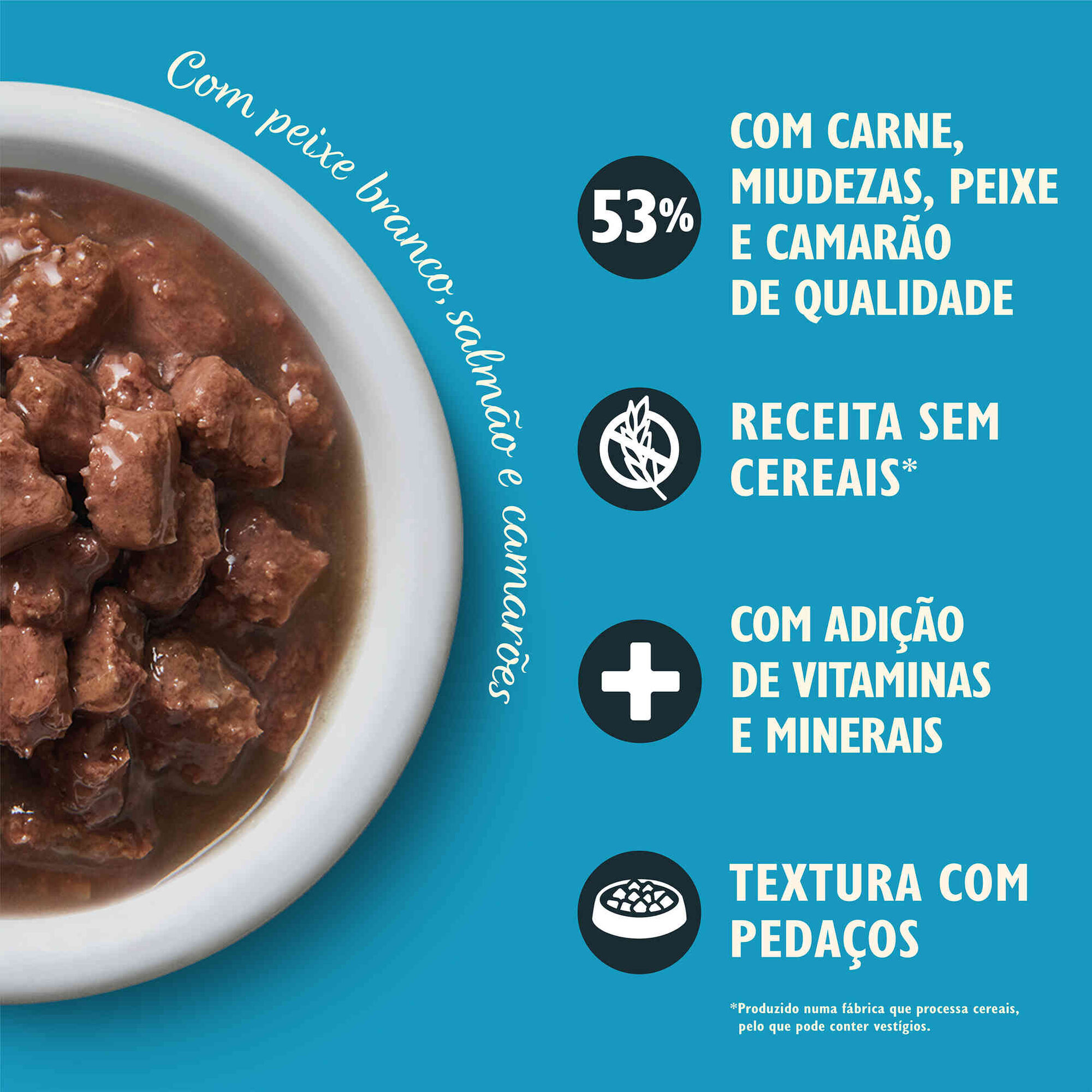Comida Húmida para Gato Adulto Tasty Cuts Peixe