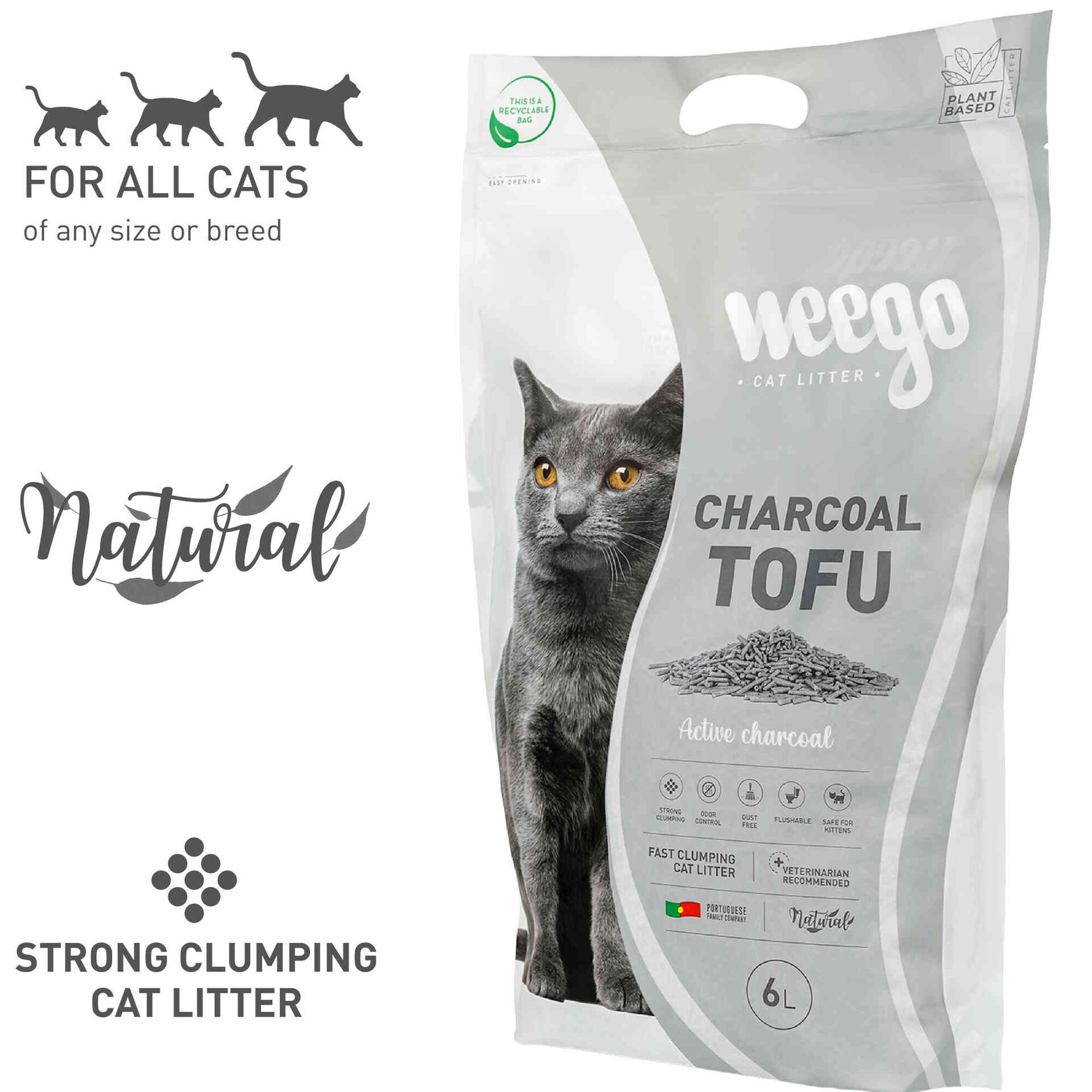 Areia Aglomerante Charcoal Tofu