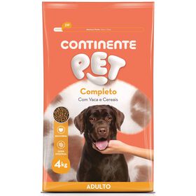 Ra&ccedil;&atilde;o para C&atilde;o Adulto Completo Croquetes Vaca e Cereais Continente Pet
