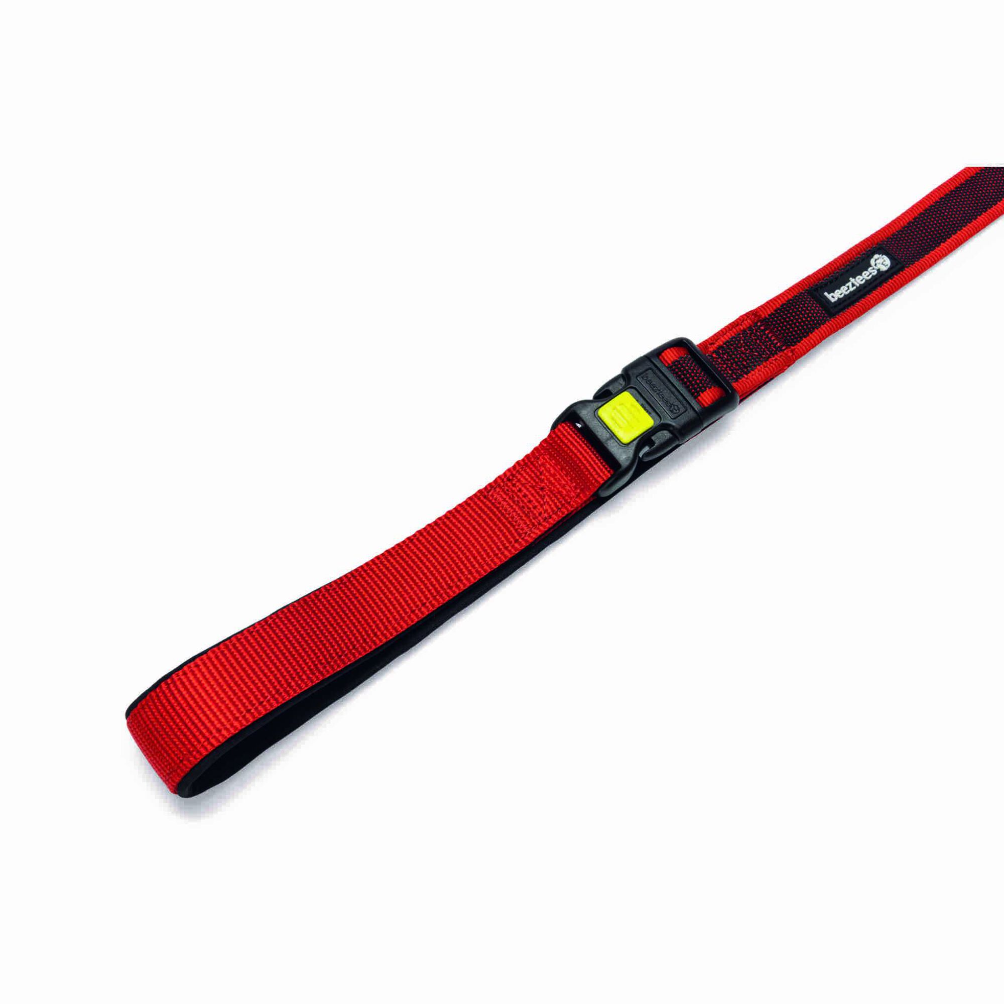 Trela para Cão Treino Nylon Vermelha