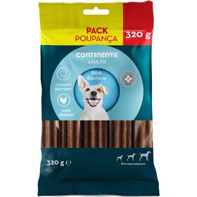 Snack para C&atilde;o Adulto Stick Dent&aacute;rio Ra&ccedil;as Pequenas Frango Pack Poupan&ccedil;a Continente