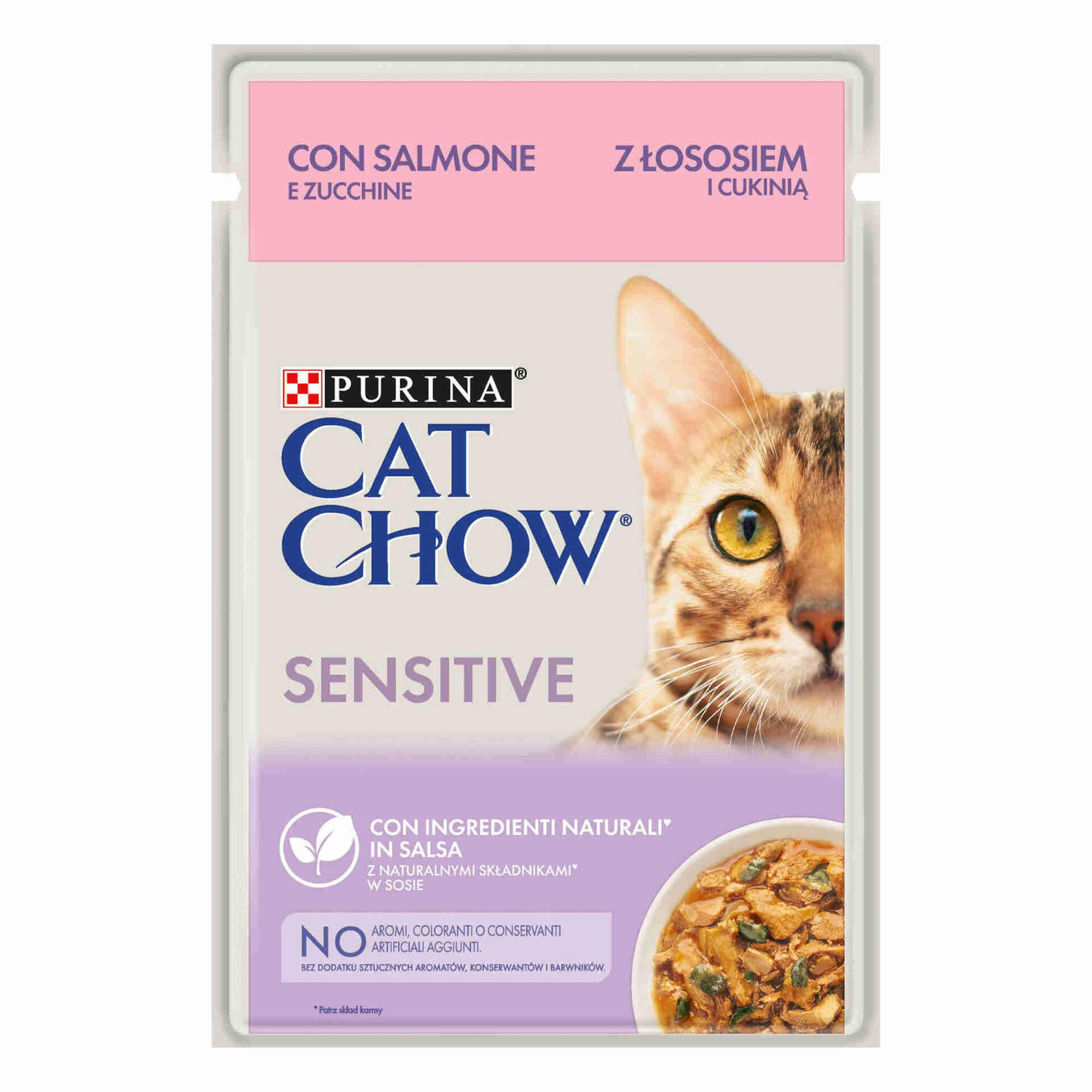 Caixa de Comida Húmida para Gato Sensitive Salmão