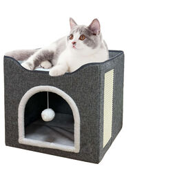 Arranhador para Gato Casa Cinza Lupi Linx