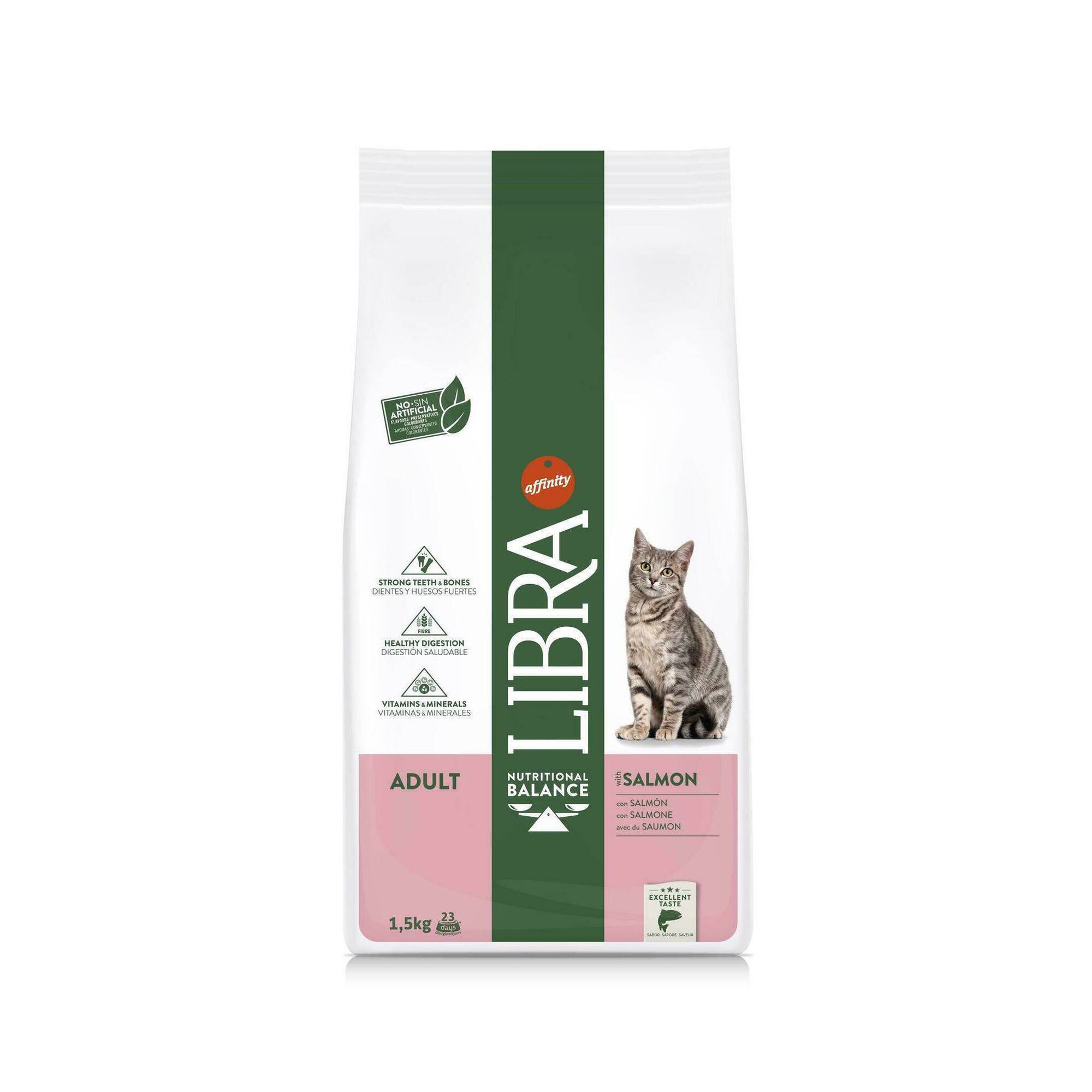 Ra&ccedil;&atilde;o para Gato Adulto Salm&atilde;o Libra