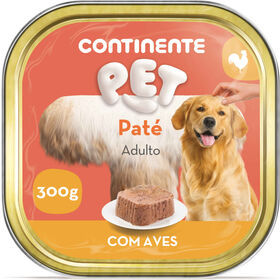 Comida H&uacute;mida para C&atilde;o Adulto Pat&eacute; Aves Continente Pet