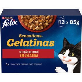 Comida Húmida para Gato Sensations Saborosa Seleção numa Gelatina Sabores Comida Húmida para Gato Sensations Saborosa Seleção numa Gelatina Sabores