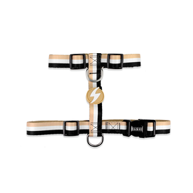 Arnês para Cão Stripes3 Castanho e Preto