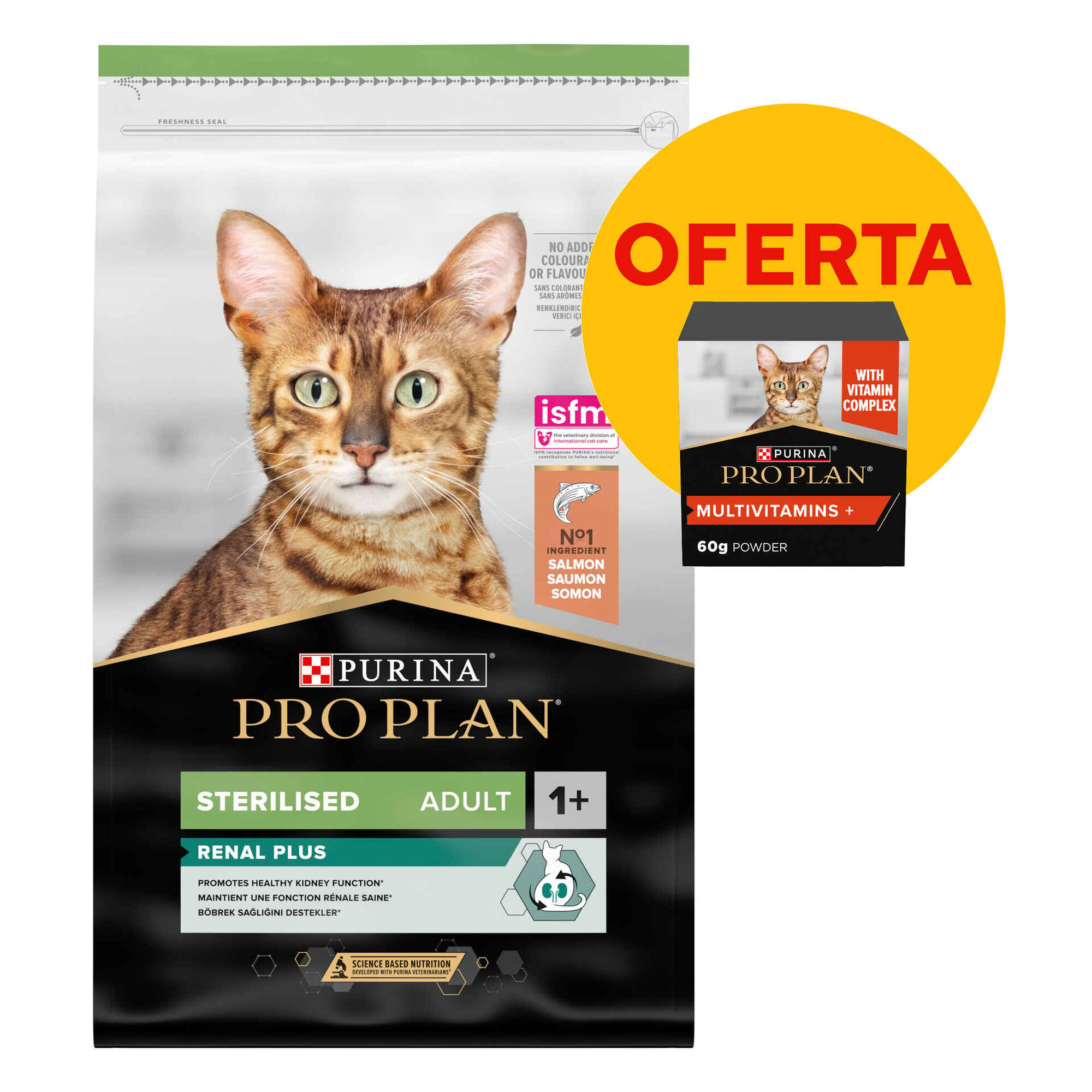 Ração para Gato Adulto Esterilizado Optirenal Salmão