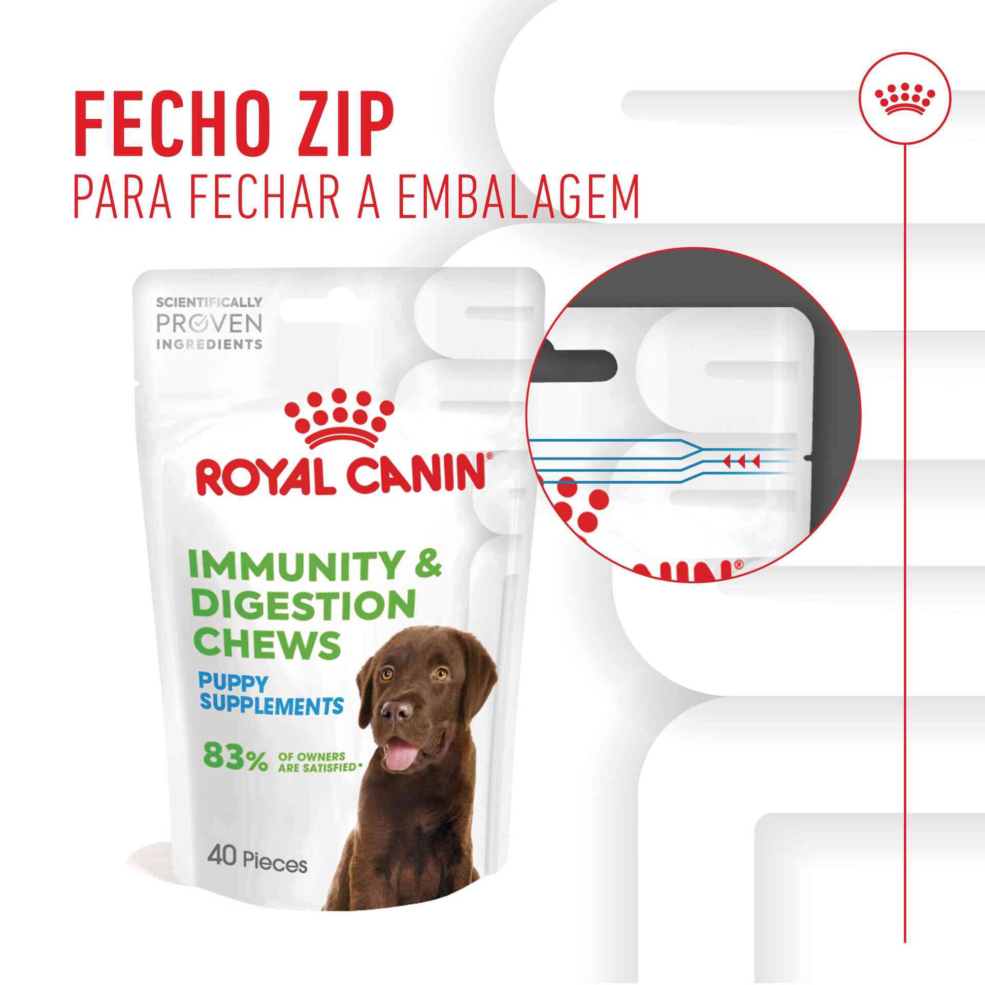 Suplemento Snack para Cão Júnior Immunity&Digestion Chews