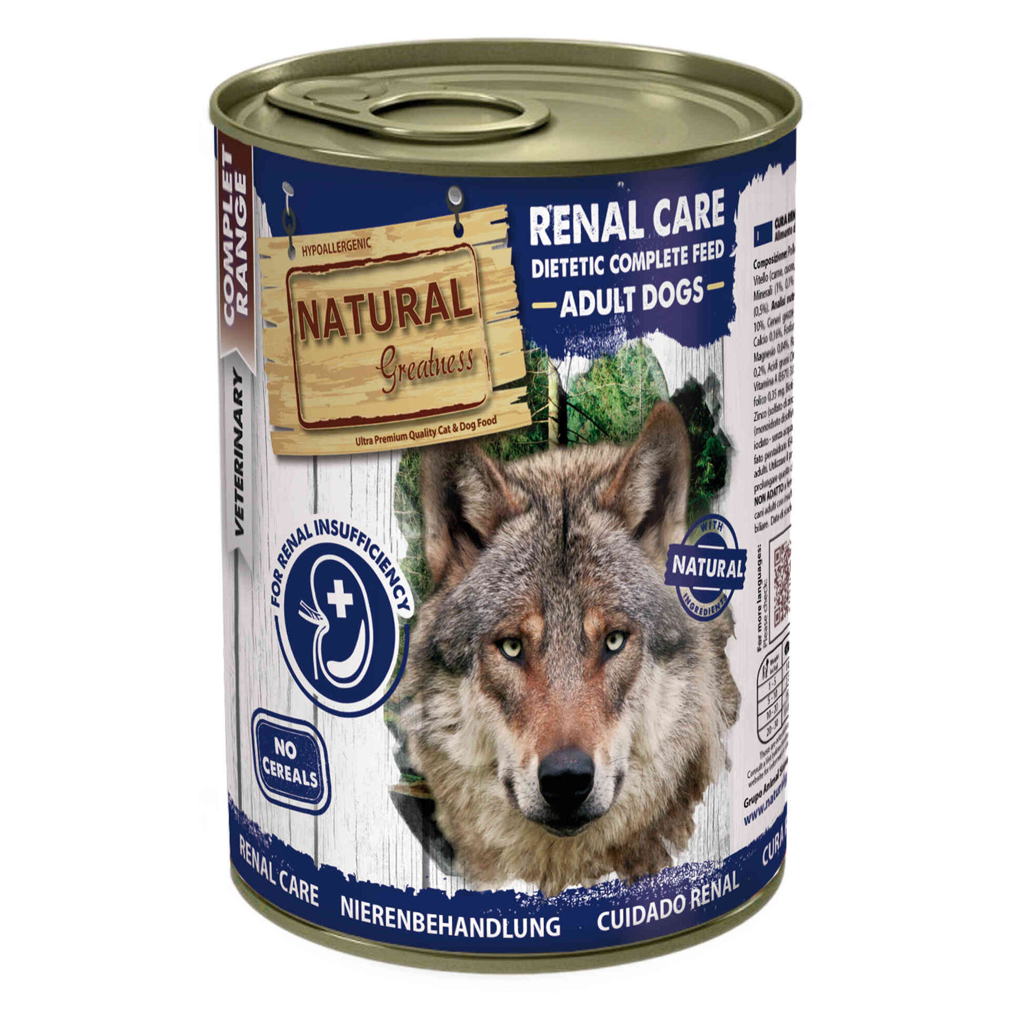 Comida Húmida para Cão Adulto Renal Sem Cereais