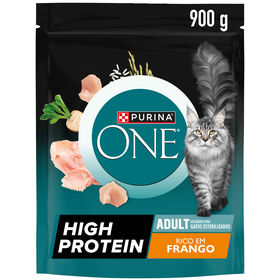 Ra&ccedil;&atilde;o para Gato Adulto High Protein Frango Purina One, , hi-res