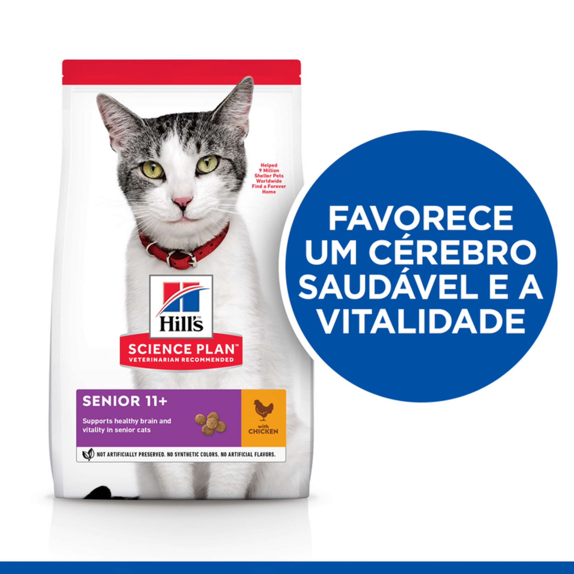 Ração para Gato Adulto Science Plan 11+ Frango Ração para Gato Adulto Science Plan 11+ Frango