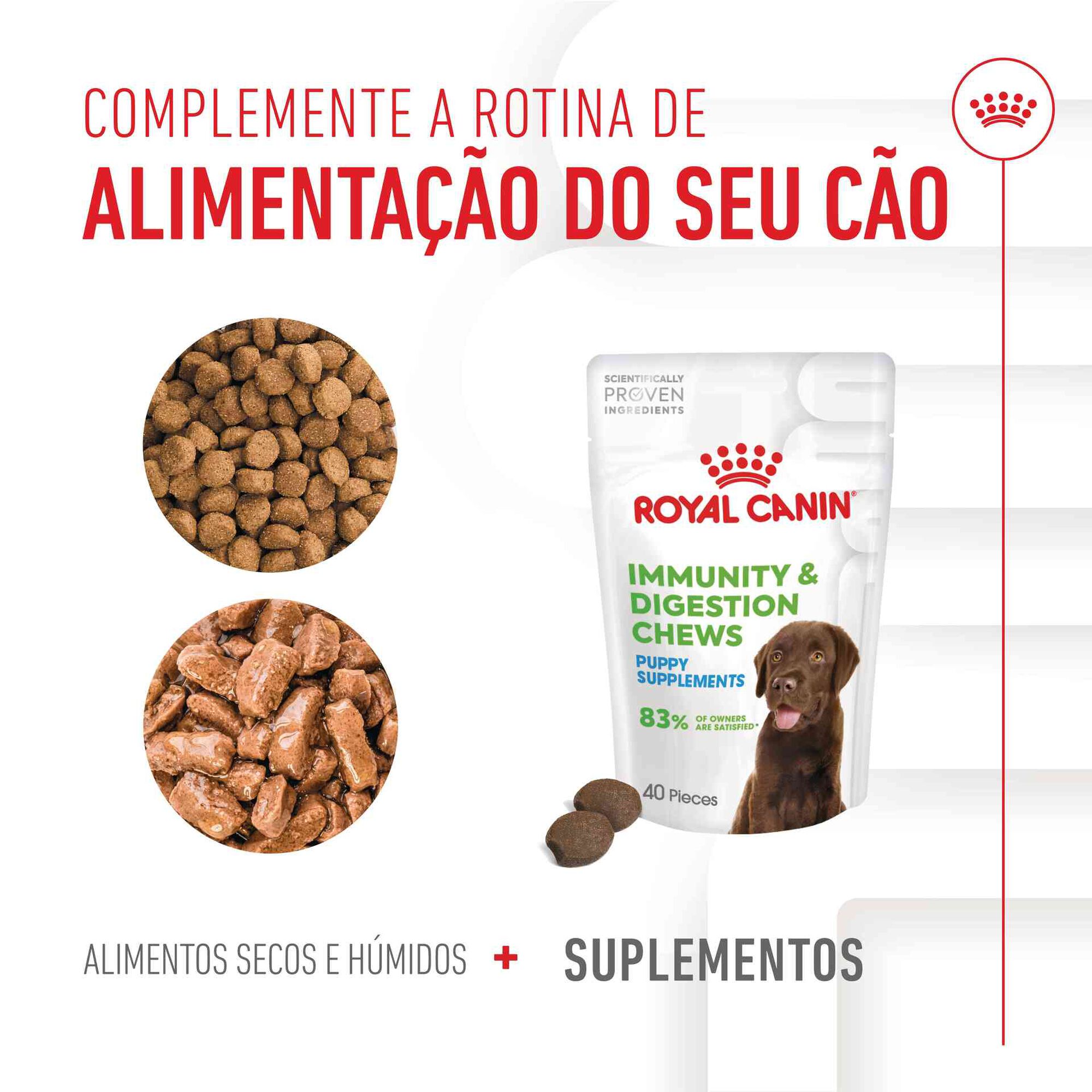 Suplemento Snack para Cão Júnior Immunity&Digestion Chews