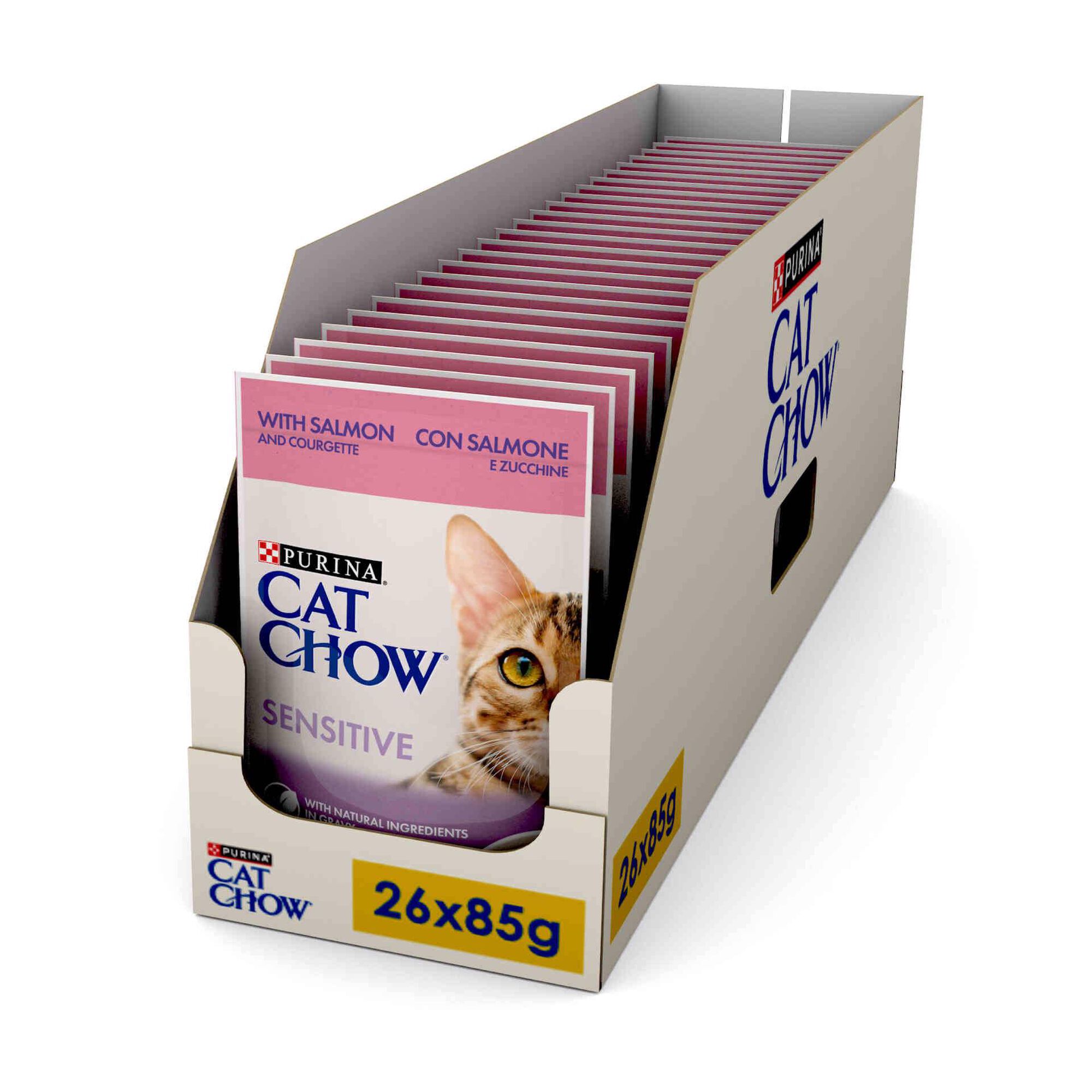 Caixa de Comida Húmida para Gato Sensitive Salmão
