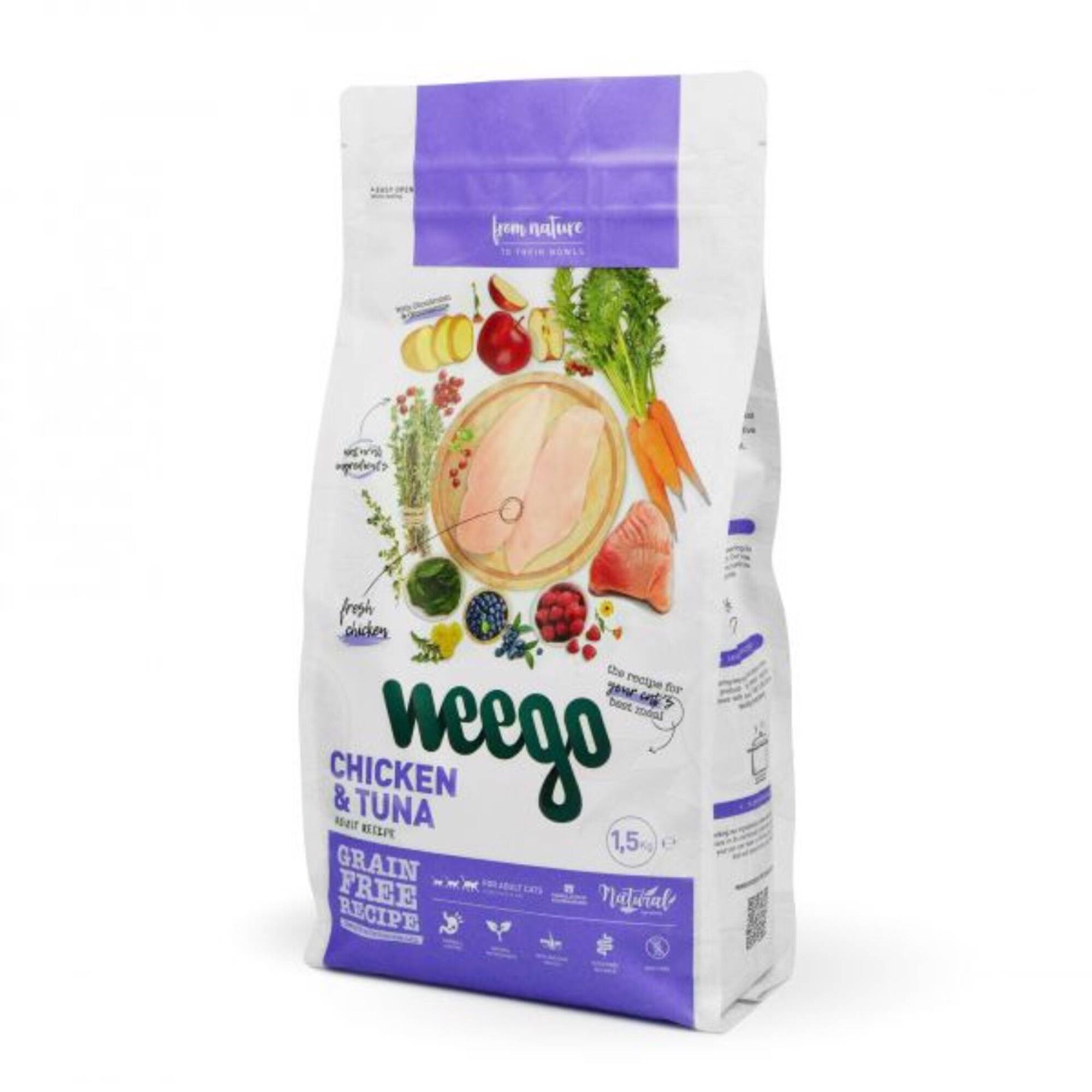 Ração para Gato Adulto Frango e Atum