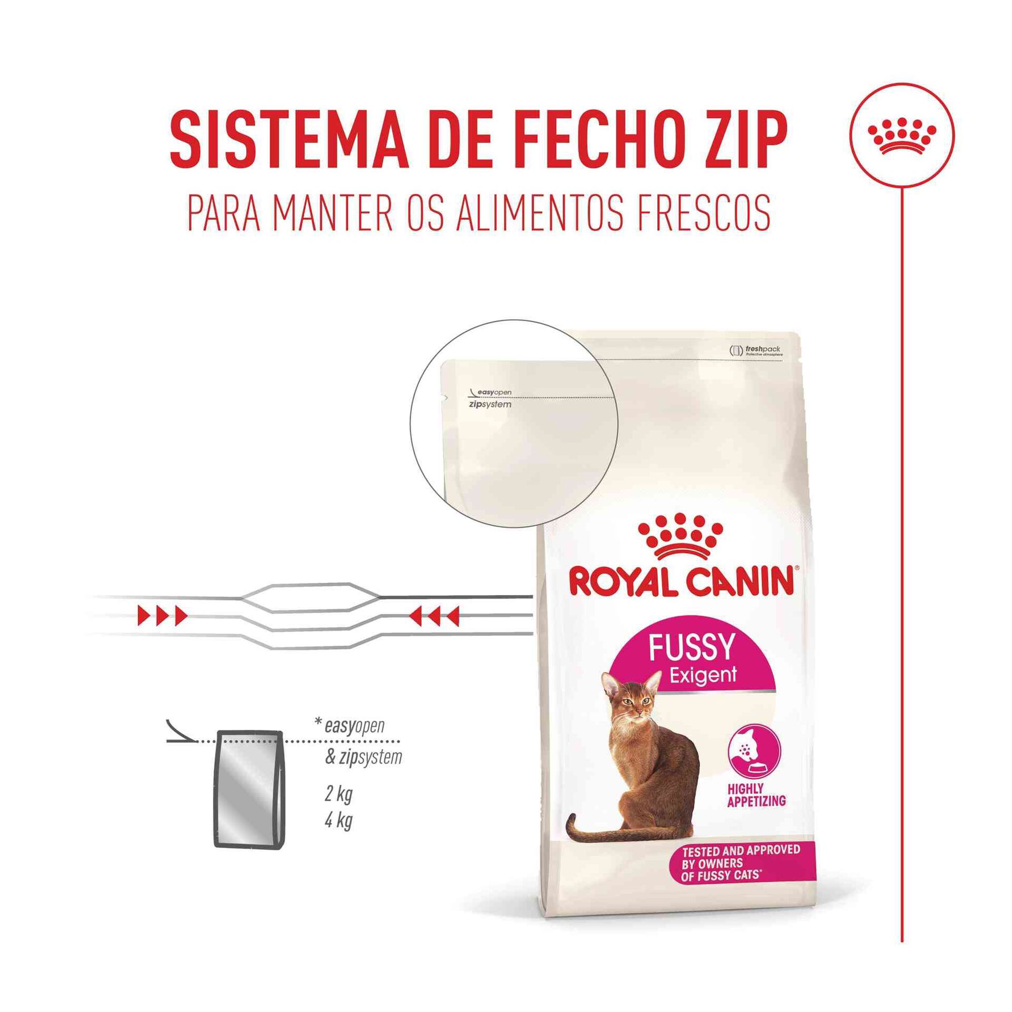 Ra&ccedil;&atilde;o para Gato Adulto Fussy Exigent Royal Canin