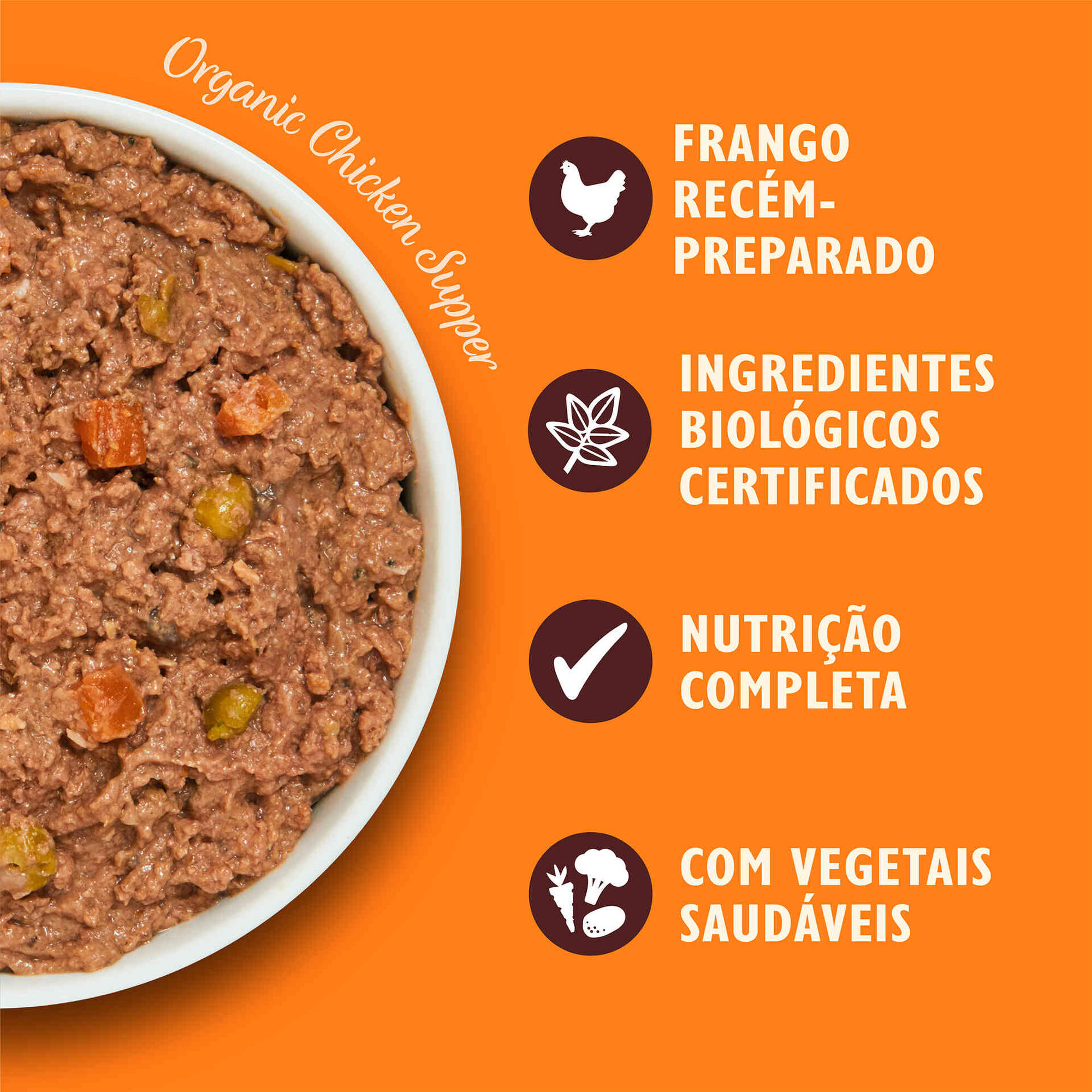 Comida Húmida para Cão Organic Frango