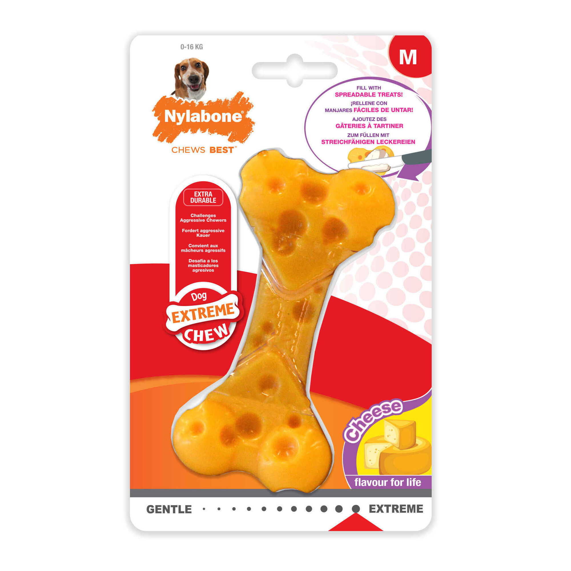 Brinquedo para Cão Dura Cheese Bone M 