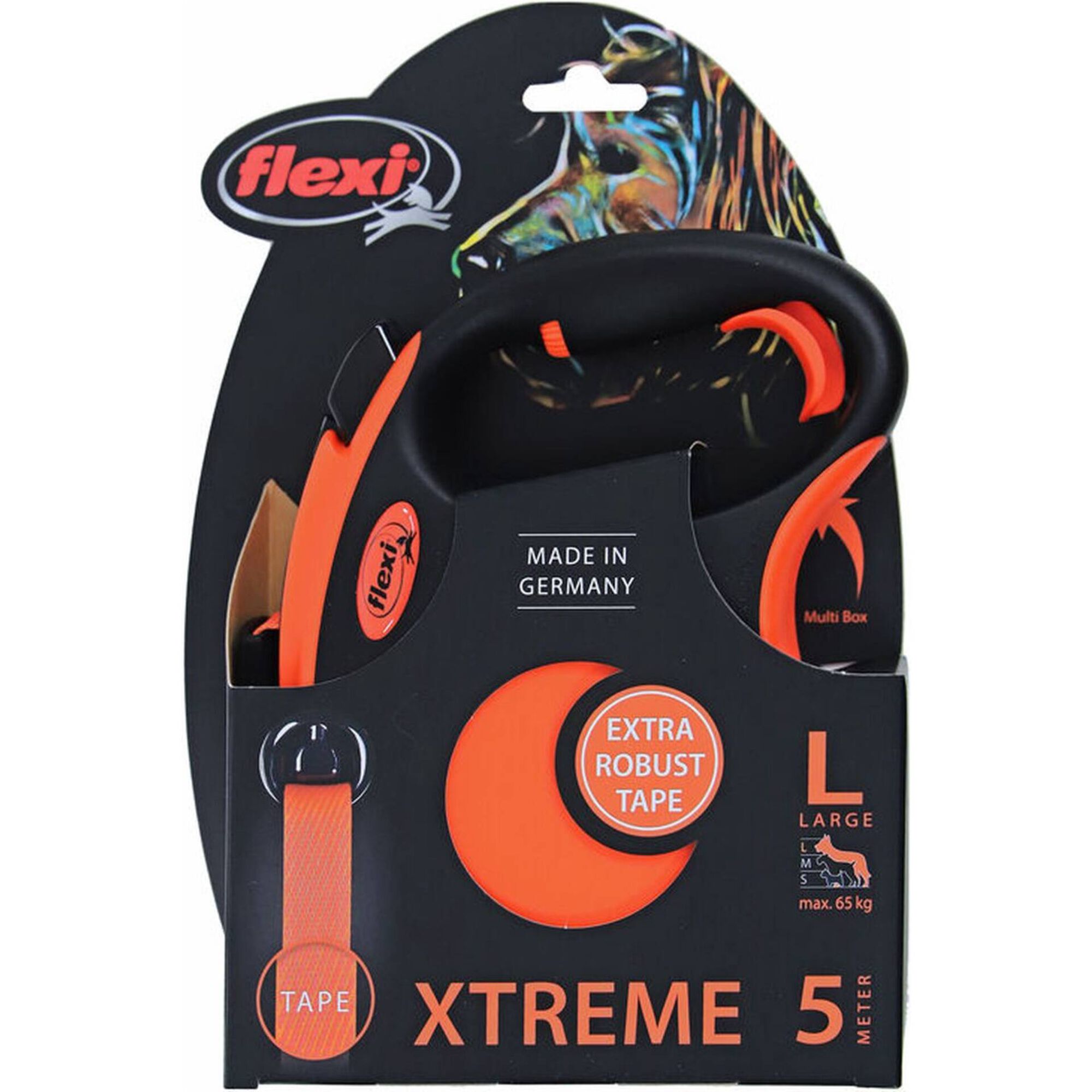 Trela para C&atilde;o Xtreme Laranja L