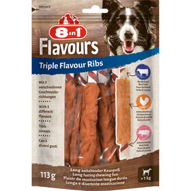 Snack para Cão Triplo Sabor Ribs