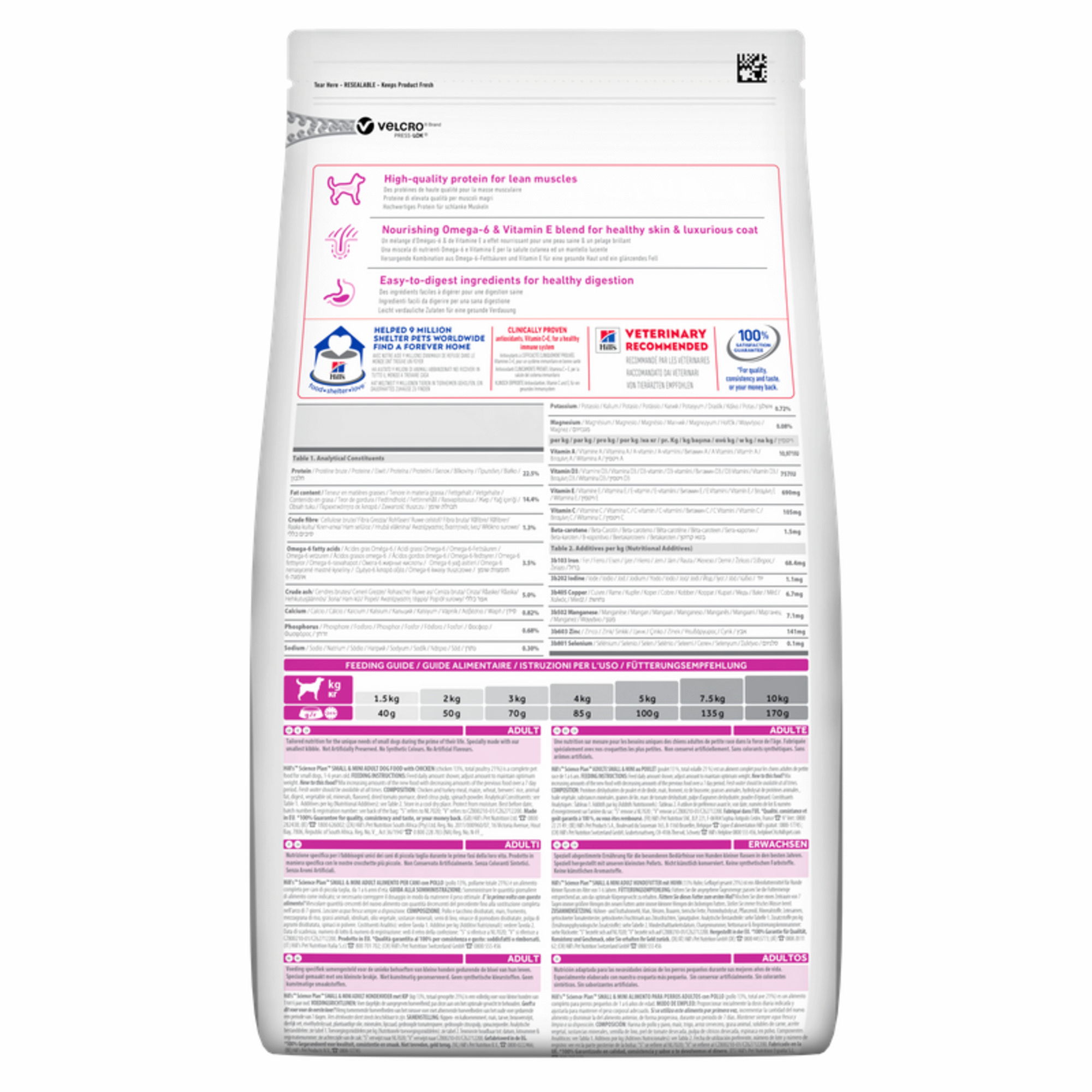 Ração para Cão Adulto Mini Science Plan Frango