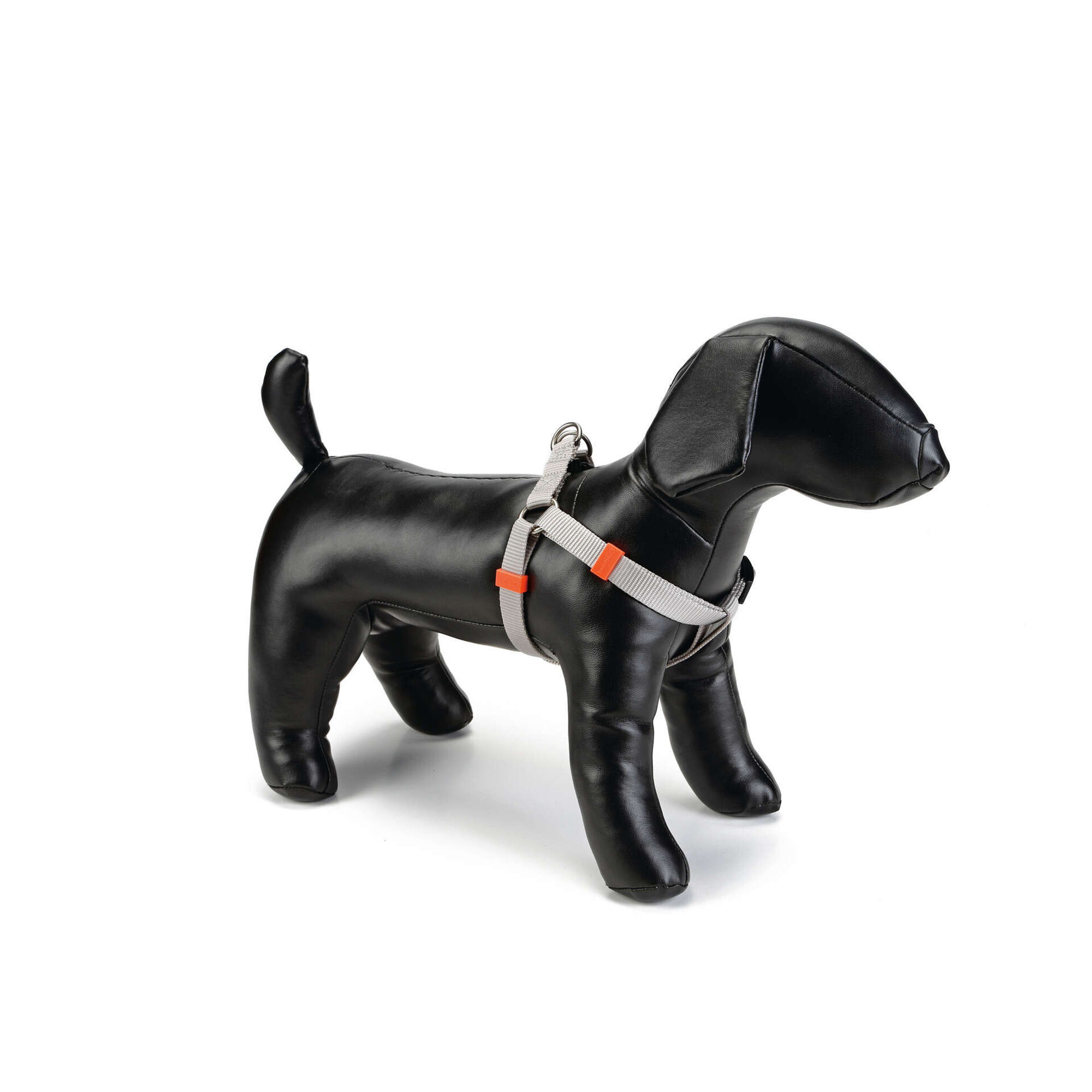 Peitoral para Cão Nylon Cinza Claro