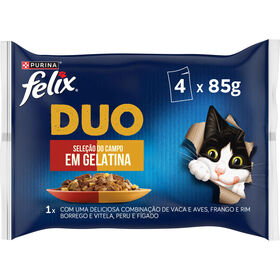 Comida Húmida para Gato Fantastic Duo Saborosa Seleção numa Gelatina Comida Húmida para Gato Fantastic Duo Saborosa Seleção numa Gelatina